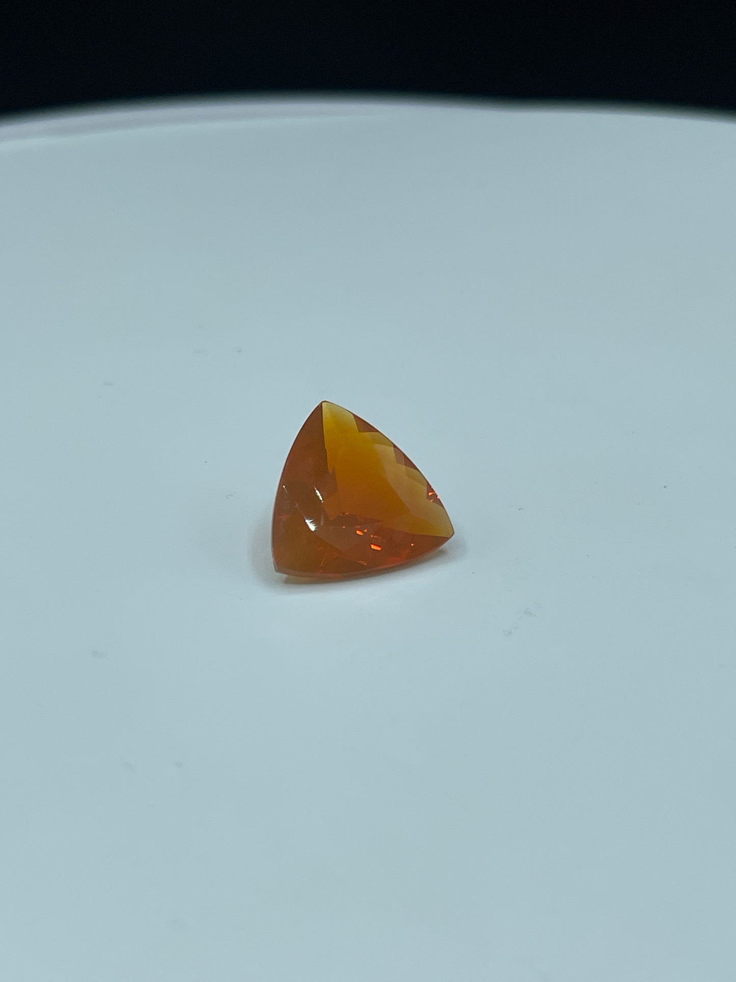 Stunning 5.08 Carat Natural Mexican Fire Opal Trillion Cut | 14x14x7 MM