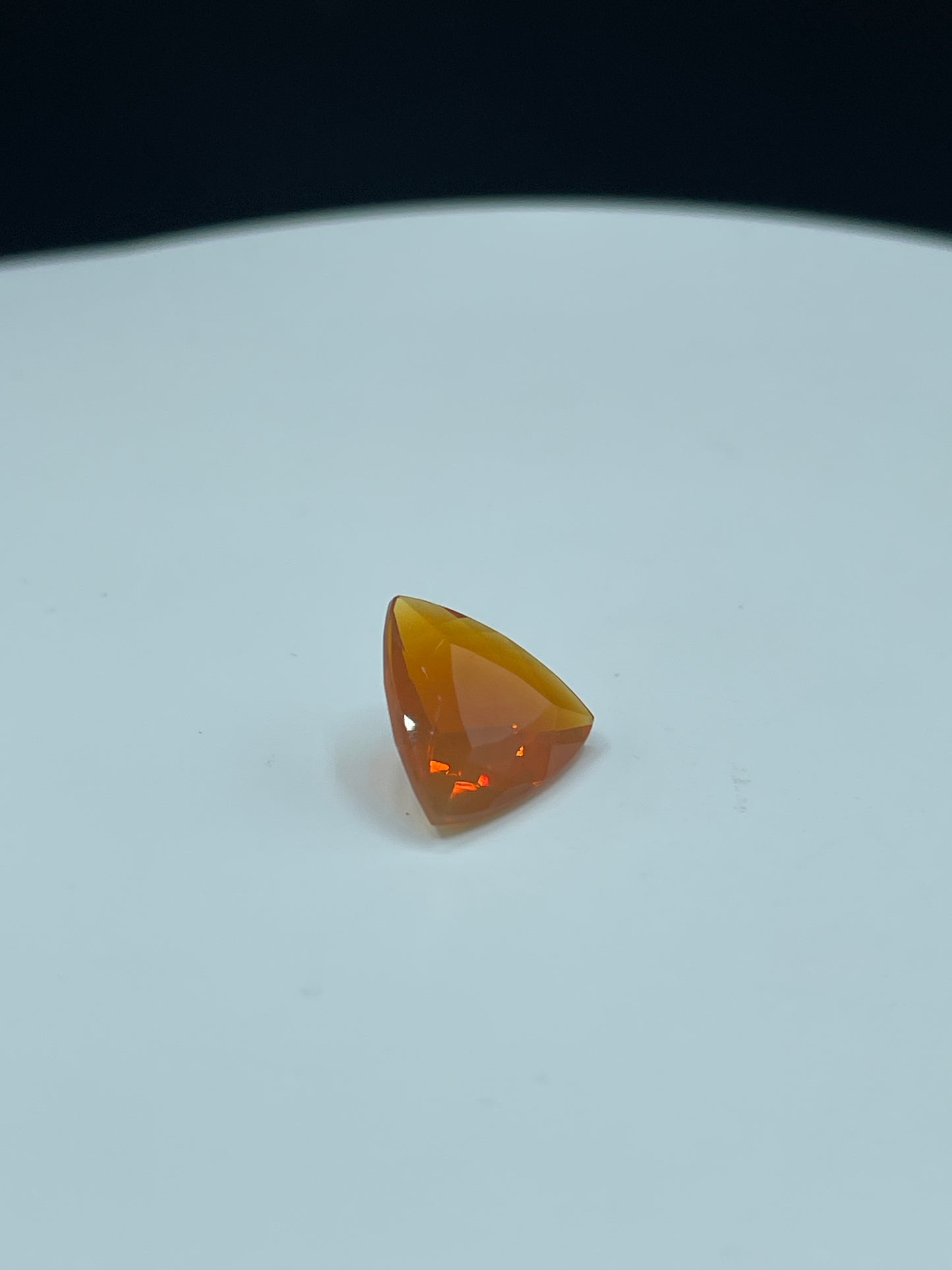 Stunning 5.08 Carat Natural Mexican Fire Opal Trillion Cut | 14x14x7 MM