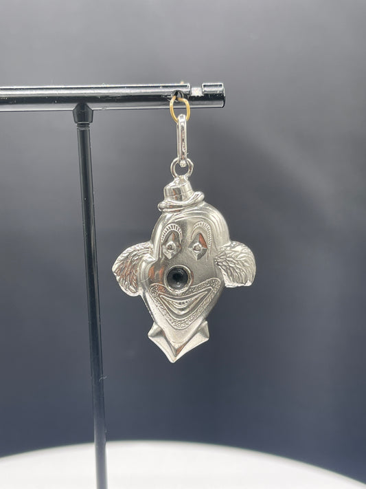 Handmade Sterling Silver Clown Pendant