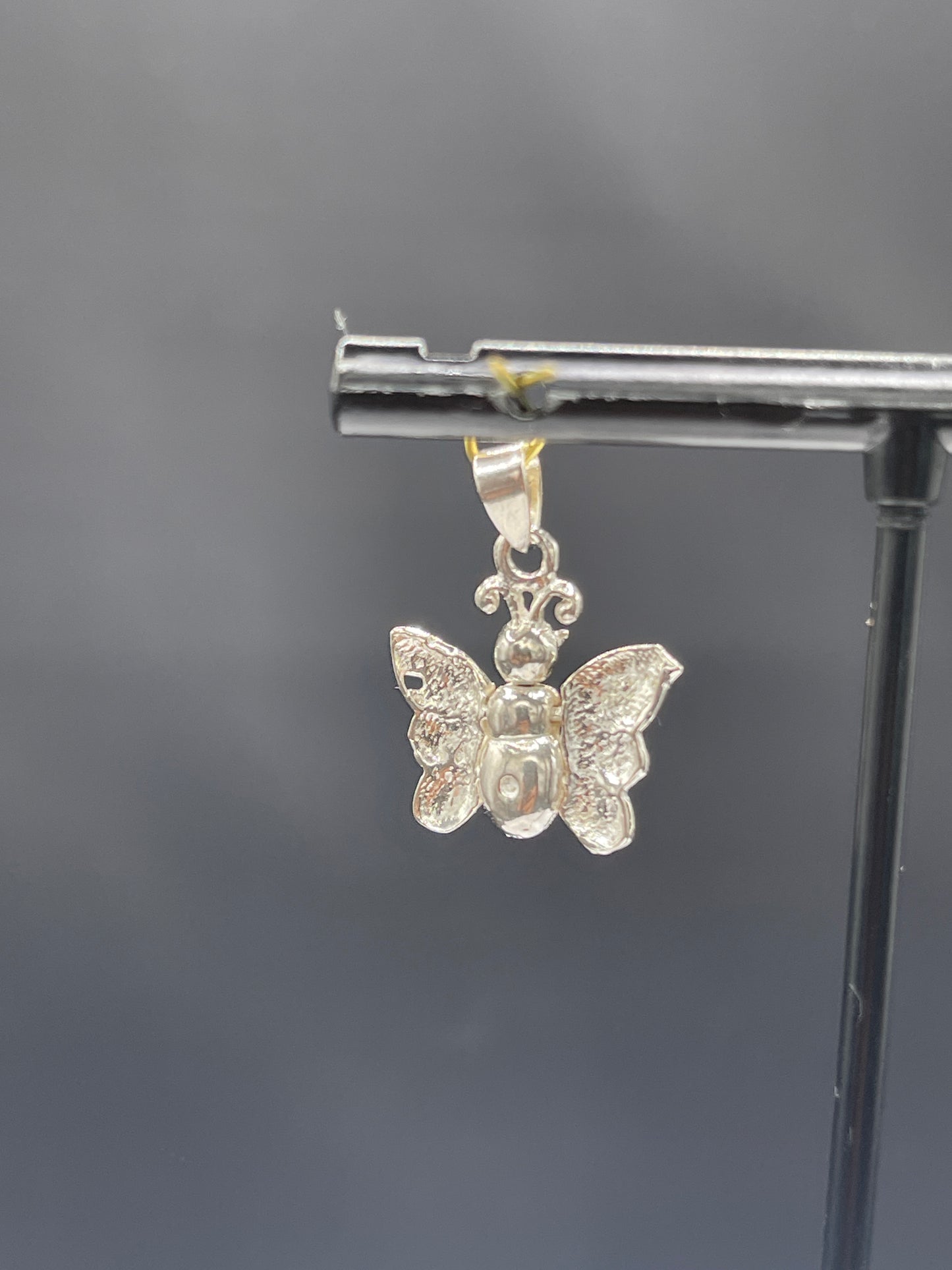 Handmade Solid Sterling Silver Rotating Butterfly Pendant