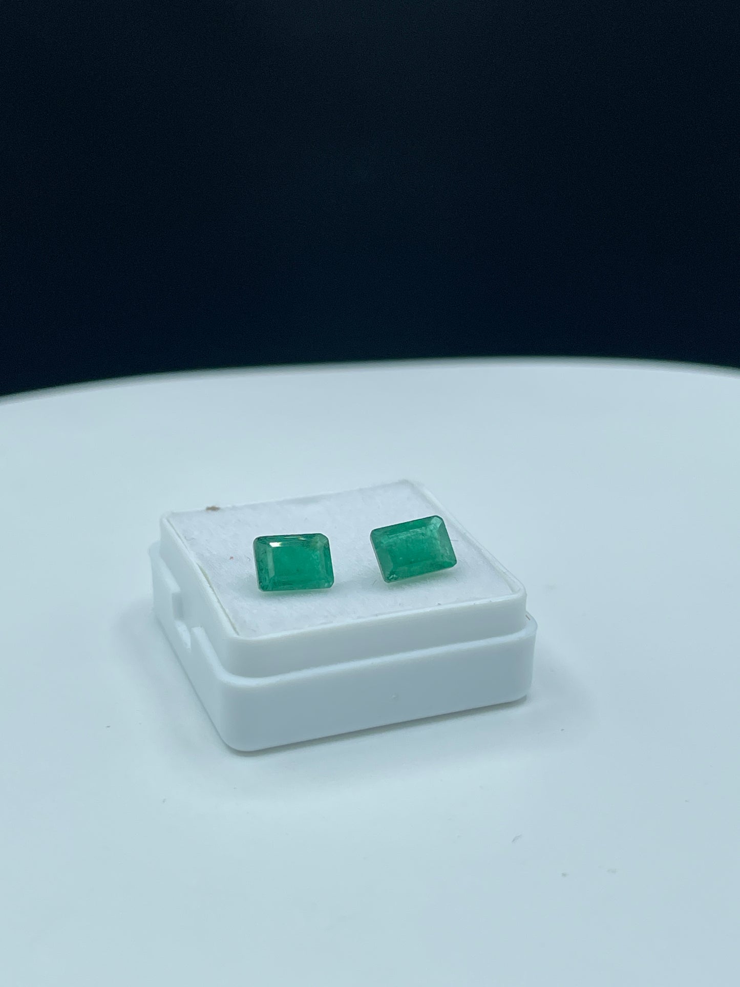 Natural Brazilian Emerald Matching Pair - 1.94 Carats Emerald Cut Loose Gemstones (7x5 MM)