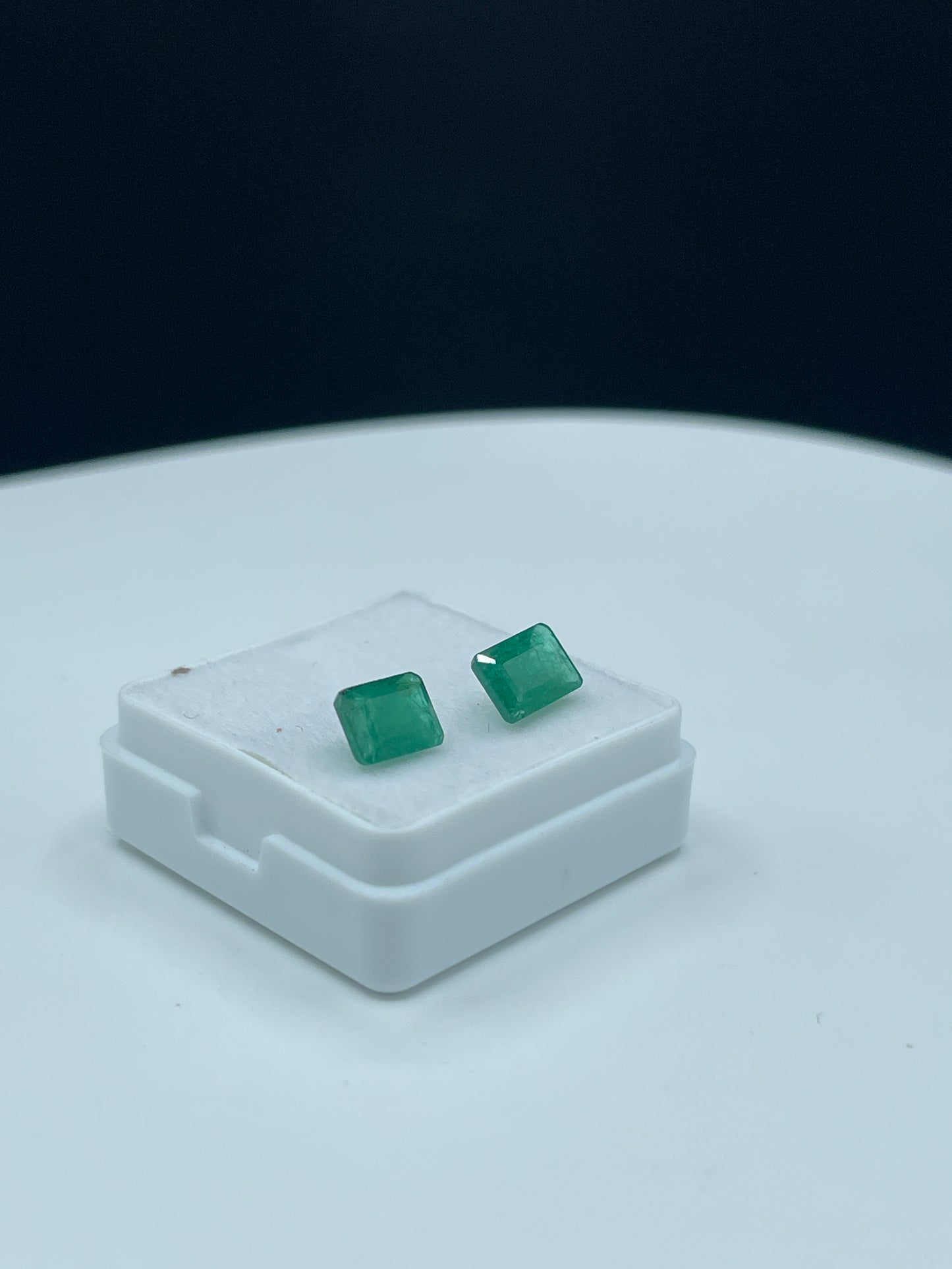 Natural Brazilian Emerald Matching Pair - 1.94 Carats Emerald Cut Loose Gemstones (7x5 MM)