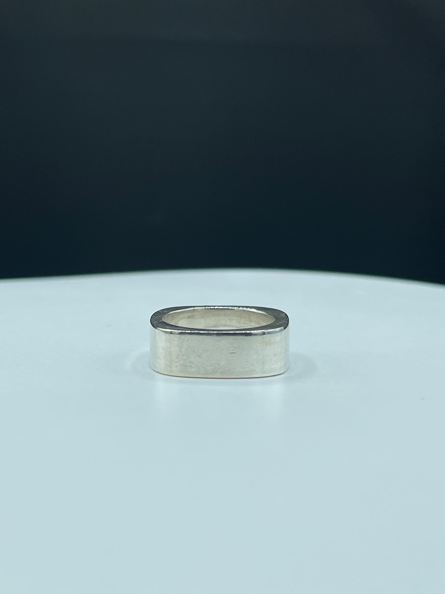 Solid Sterling Silver Unisex Ring - 13.5 Grams, Size 7.5