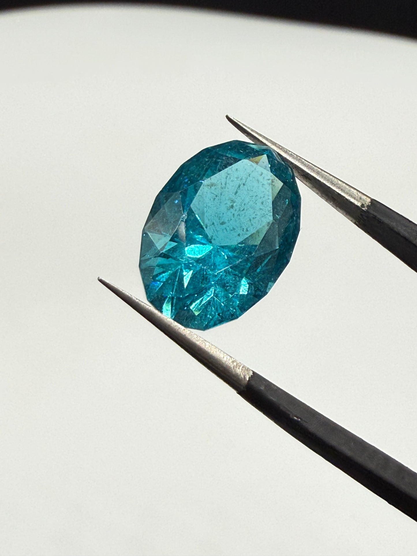 Natural Paraiba Apatite 5.38 Carat Untreated Oval Cut Gemstone