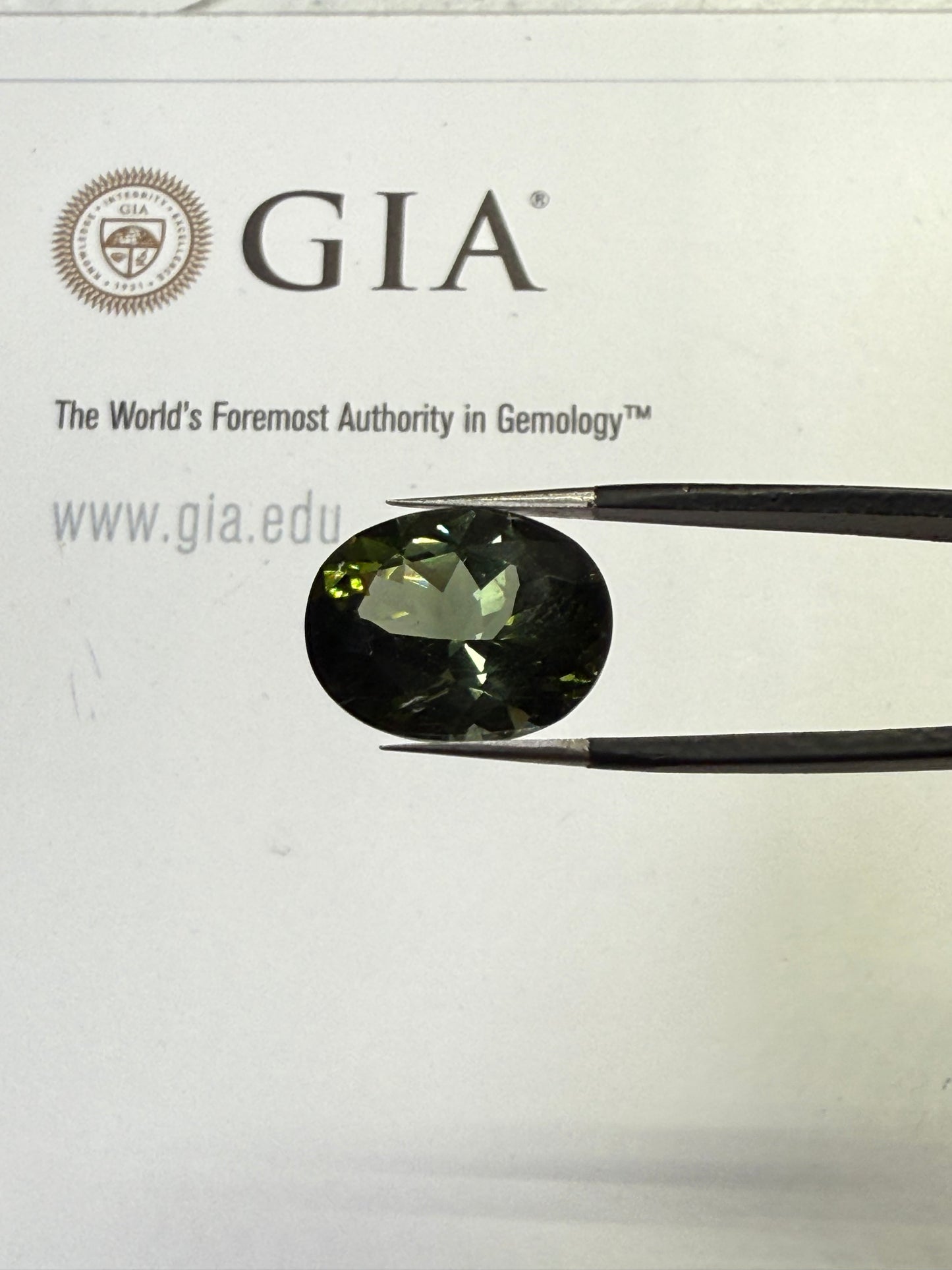 Natural Green Tourmaline 8.75 Carat Oval Cut Loose Gemstone | Near Flawless Clarity | 15.1x11.9x8.24 MM |
