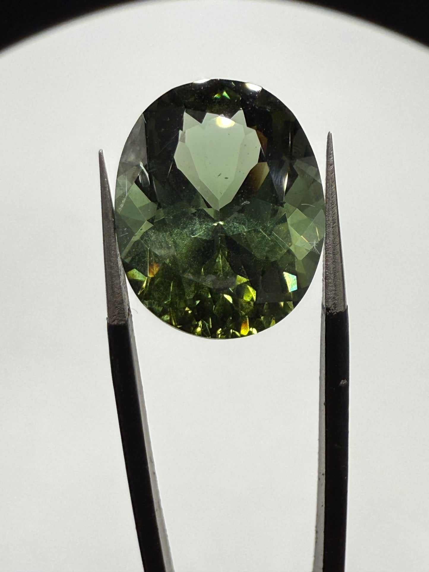 Natural Green Tourmaline 8.75 Carat Oval Cut Loose Gemstone | Near Flawless Clarity | 15.1x11.9x8.24 MM |