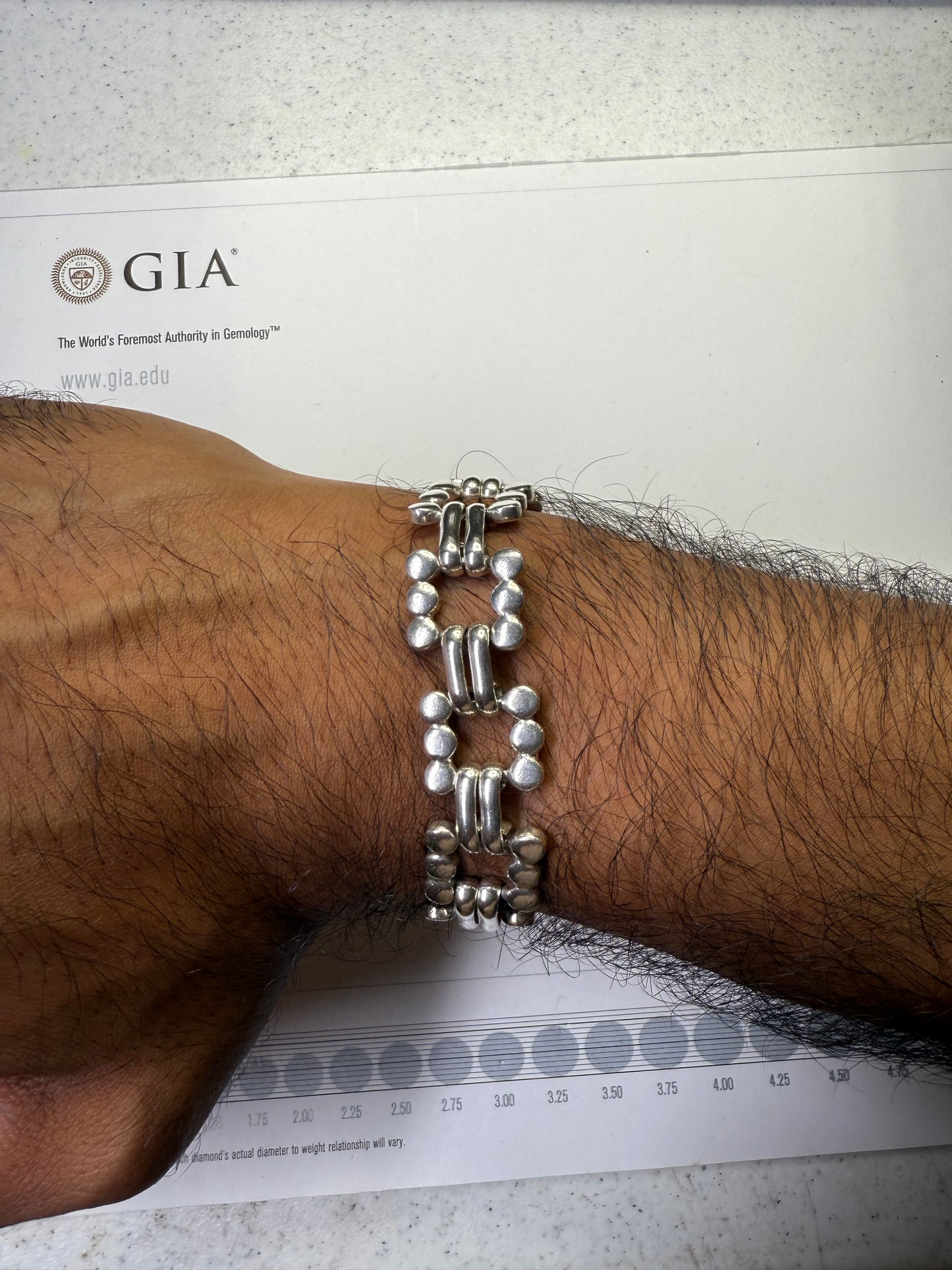 Handmade Sterling Silver Link Bracelet 925 Mexico | 45g Heavy Unisex Statement Jewelry