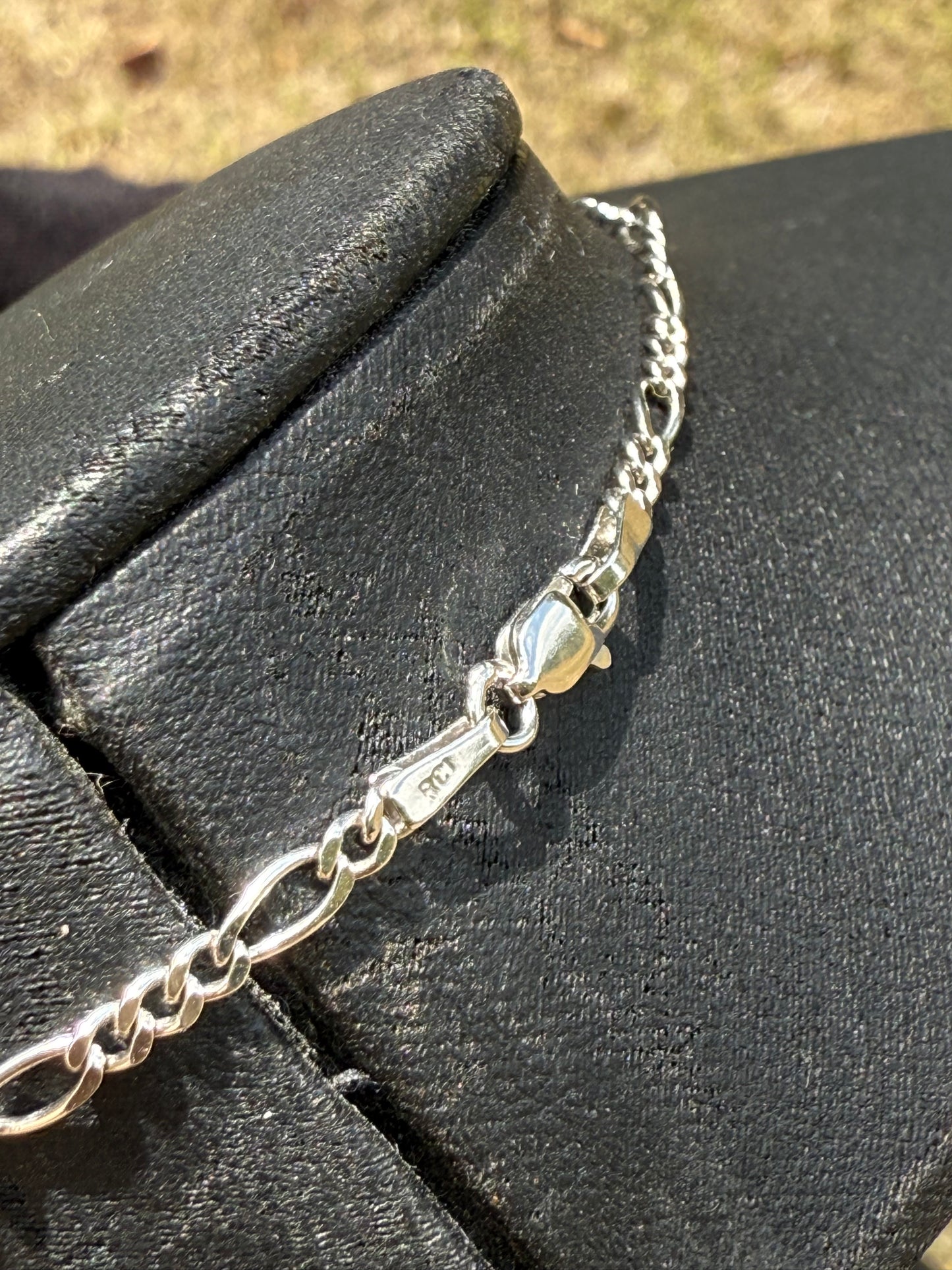 Natural Rubellite Tourmaline Pendant Necklace | 9 ct Emerald Cut Gem | 14k White Gold | Figaro Diamond Cut Chain 18”