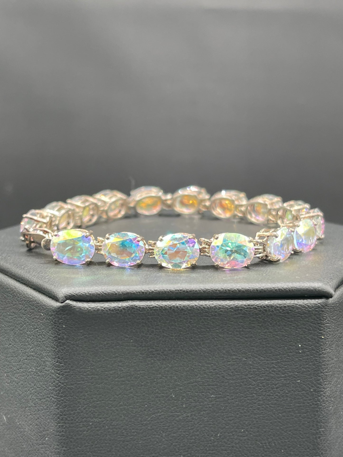 40 Carat Mercury Mystic Topaz Sterling Silver Bracelet