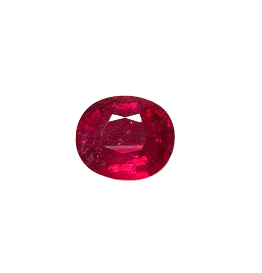 Natural 6.16ct Rubellite Tourmaline Oval Cut Loose Gemstone – Anaconda Mine Brazil | Collector Grade