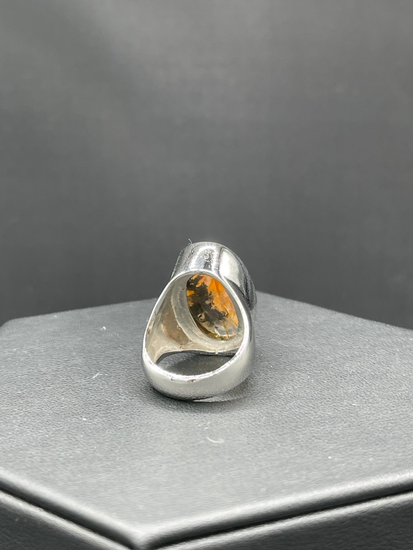 Rutilated Tourmalated Quartz Sterling Silver Ring (Size 7)