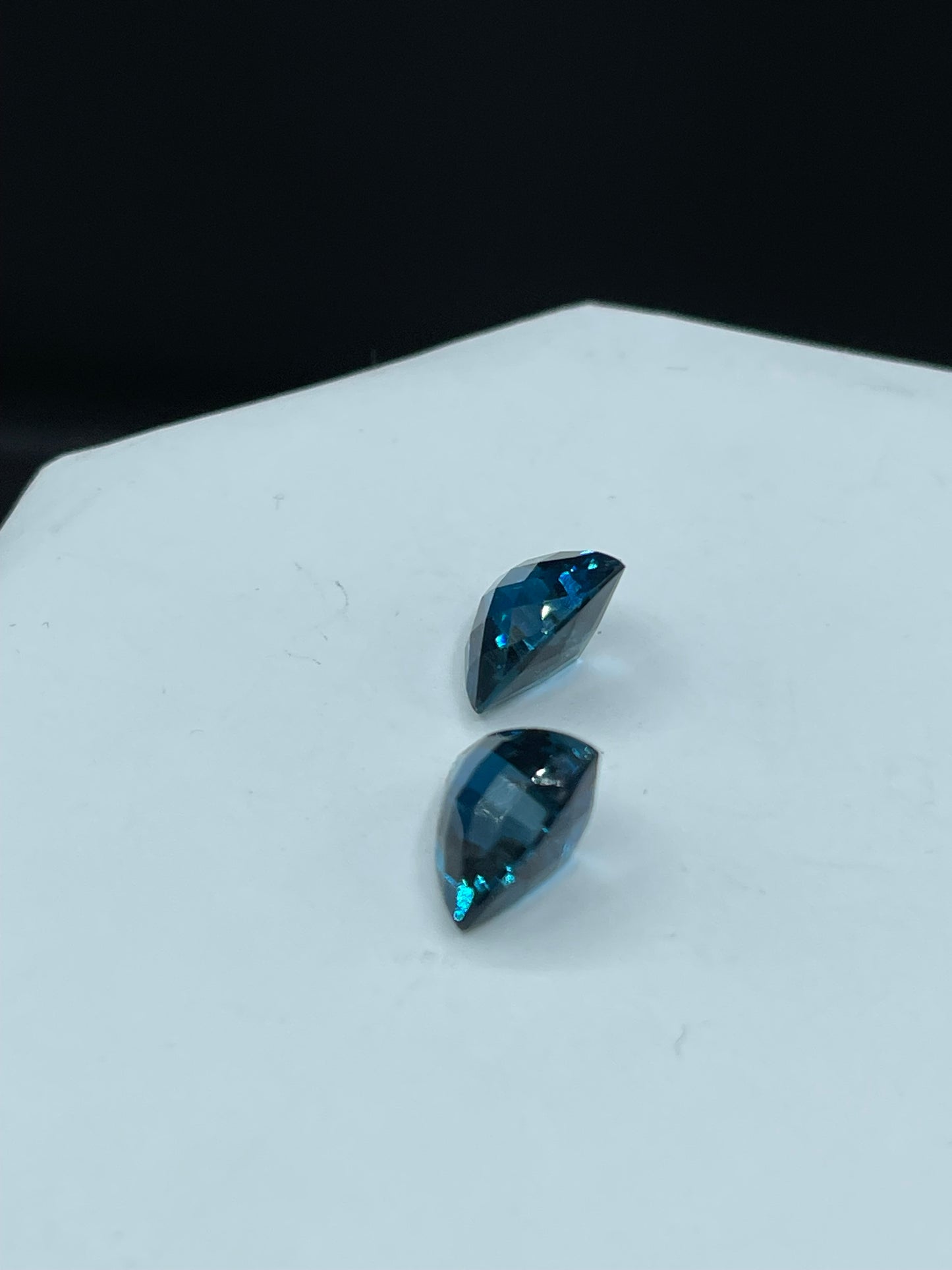 12.98 Carat London Blue Topaz Trillion Cut Loose Gemstones (11.9 x 11.9 x 7.4 MM)