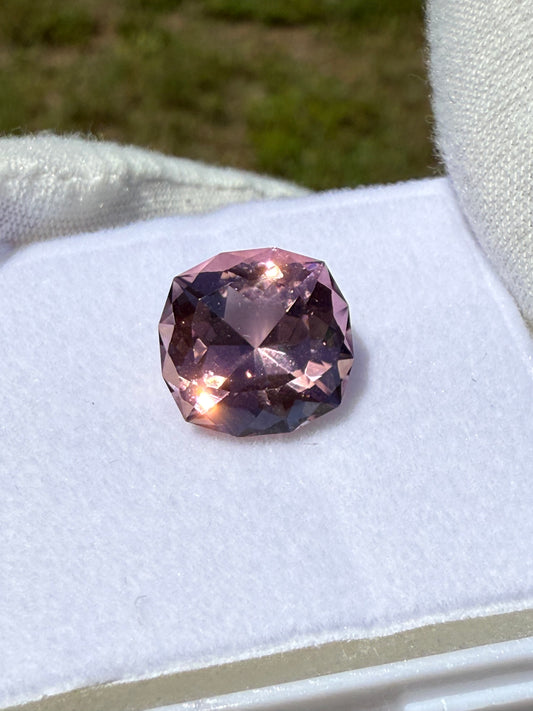 6.85ct Natural Rubellite Tourmaline | Custom Cut Pink Gemstone | Near Flawless | 12x11.64mm