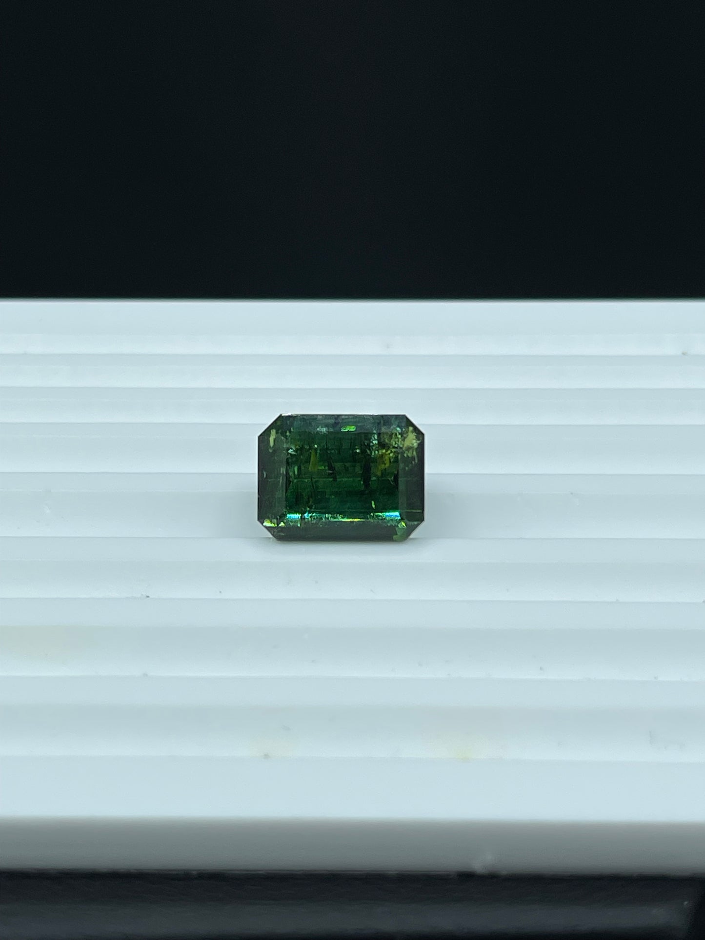 11.21 Carat Natural Green Tourmaline Emerald Cut Loose Gemstone (13.2 x 9.8 x 8.1 MM)