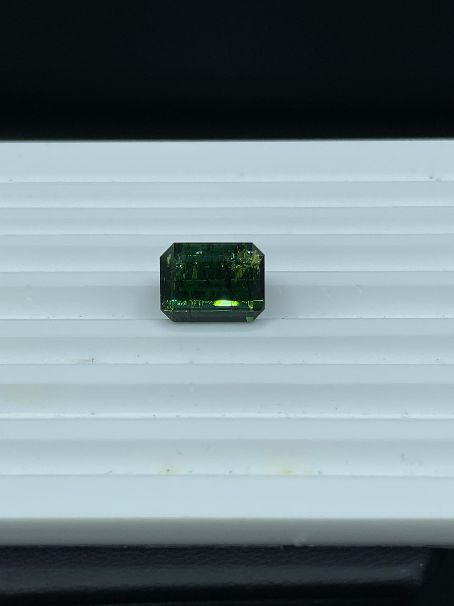 11.21 Carat Natural Green Tourmaline Emerald Cut Loose Gemstone (13.2 x 9.8 x 8.1 MM)