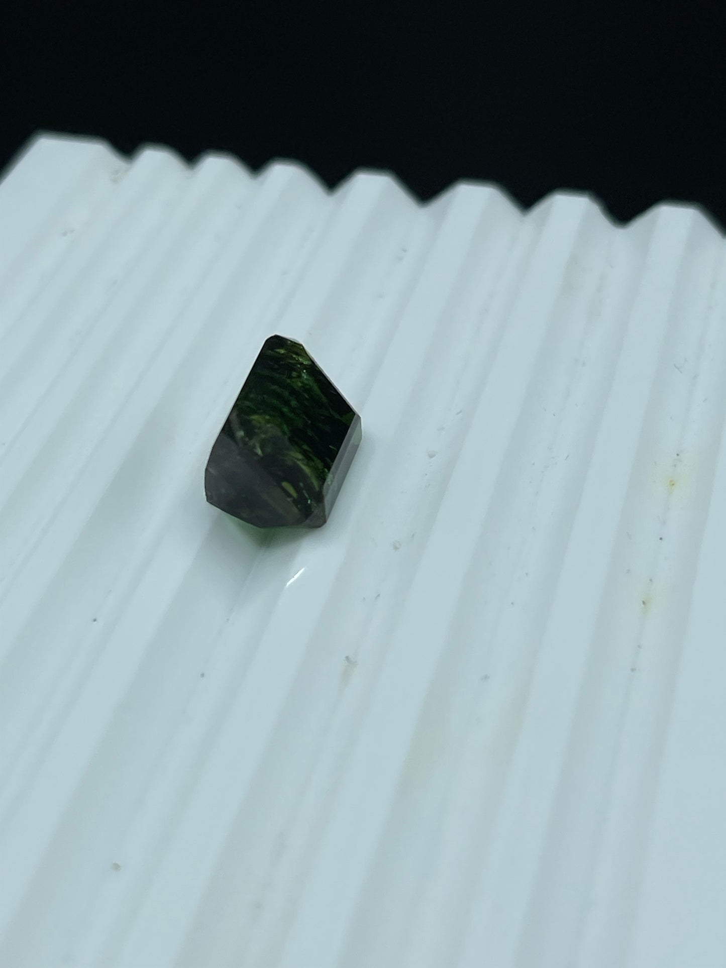 11.21 Carat Natural Green Tourmaline Emerald Cut Loose Gemstone (13.2 x 9.8 x 8.1 MM)