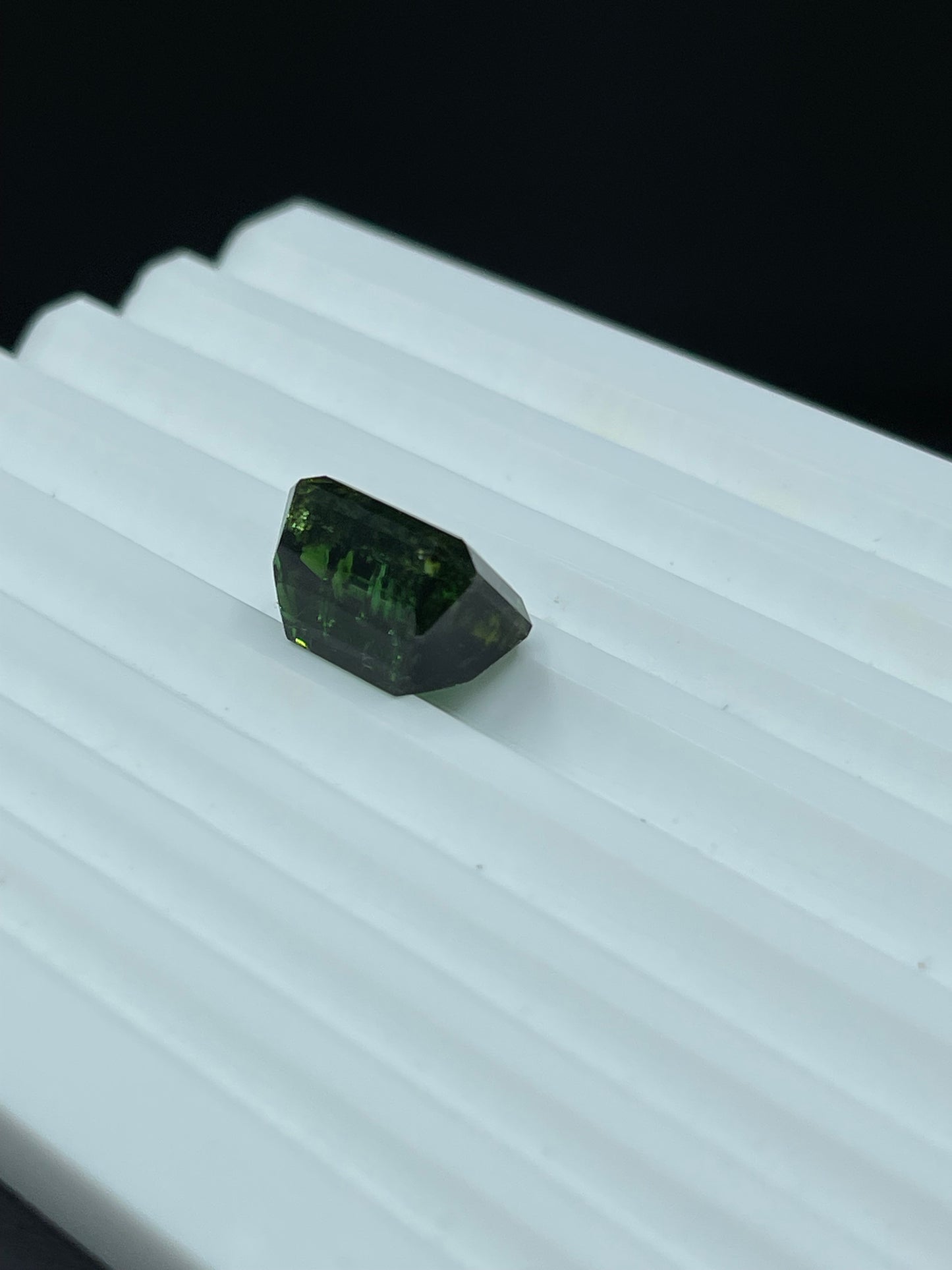 11.21 Carat Natural Green Tourmaline Emerald Cut Loose Gemstone (13.2 x 9.8 x 8.1 MM)