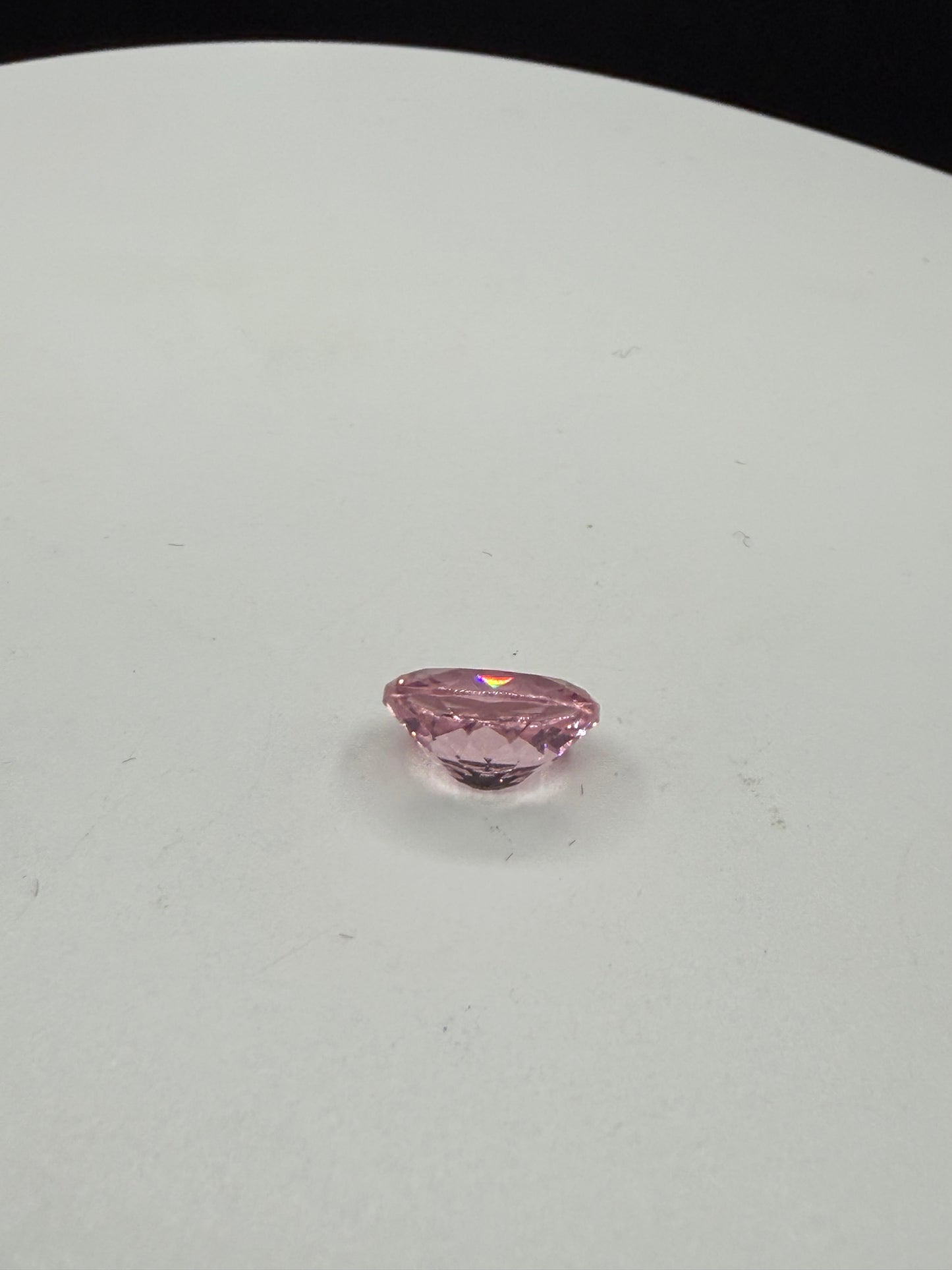 4.00ct Hot Pink YAG Synthetic Gemstone | 10x8mm Oval Cut | Lab-Grown Yttrium Aluminum Garnet