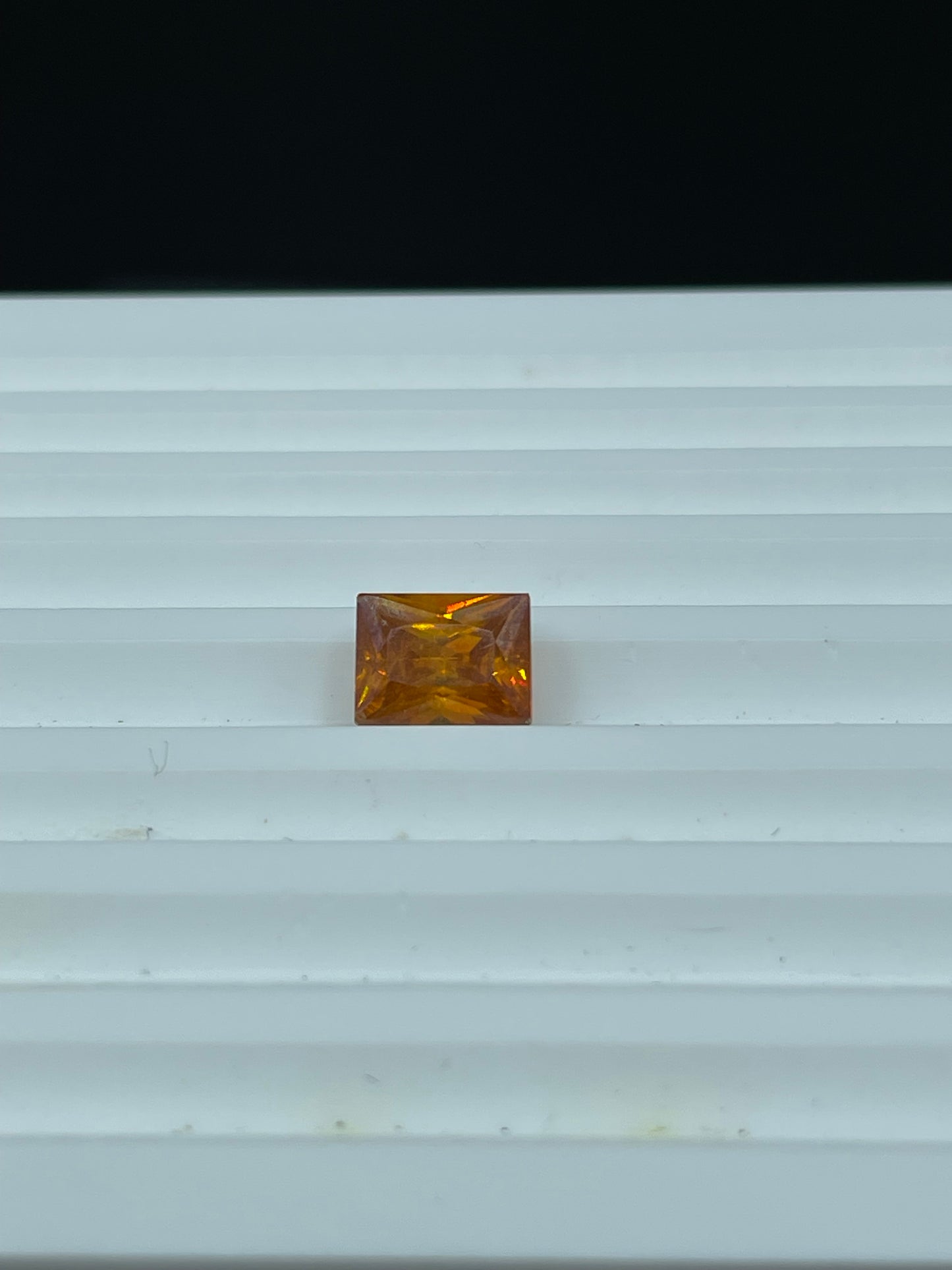 3.31 Carat Natural Spanish Sphalerite Emerald Cut Loose Gemstone ( 9.2 x 6.9 x 5.0 MM)
