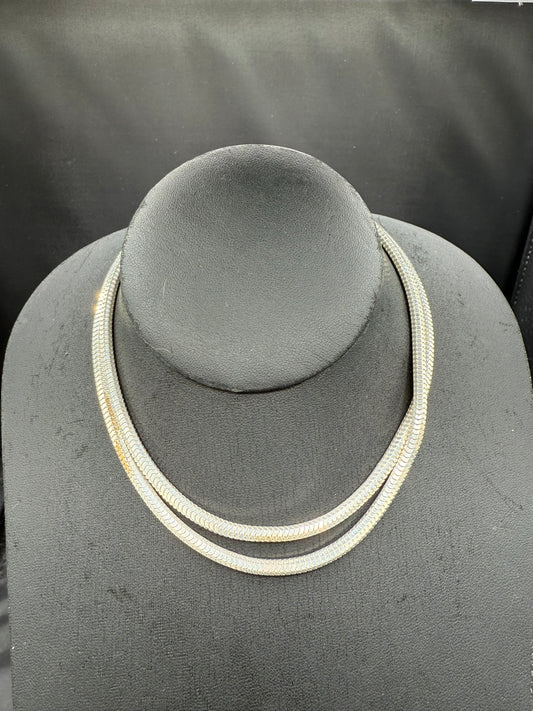 Solid Sterling Silver 28” Snake Chain Necklace – 43g | Unisex 925 Silver 4mm Wide