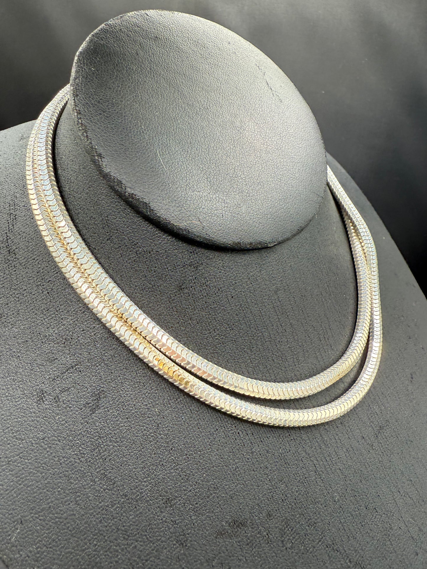 Solid Sterling Silver 28” Snake Chain Necklace – 43g | Unisex 925 Silver 4mm Wide