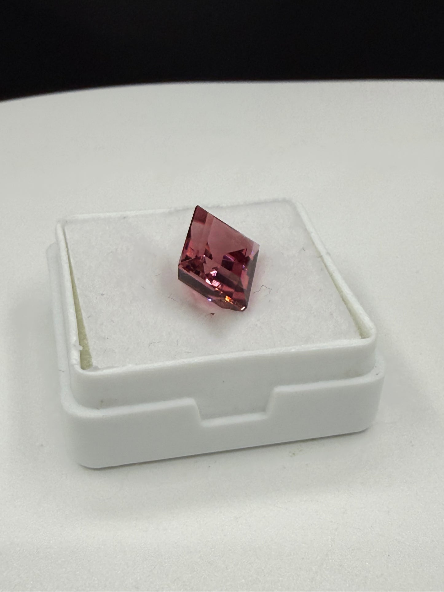 3.79 Carat Natural Rubellite Tourmaline Emerald Cut Loose Gemstone (9.7 x 7.8 MM)