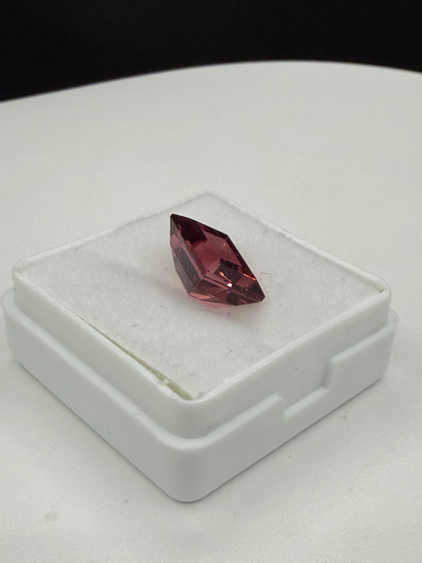 3.79 Carat Natural Rubellite Tourmaline Emerald Cut Loose Gemstone (9.7 x 7.8 MM)
