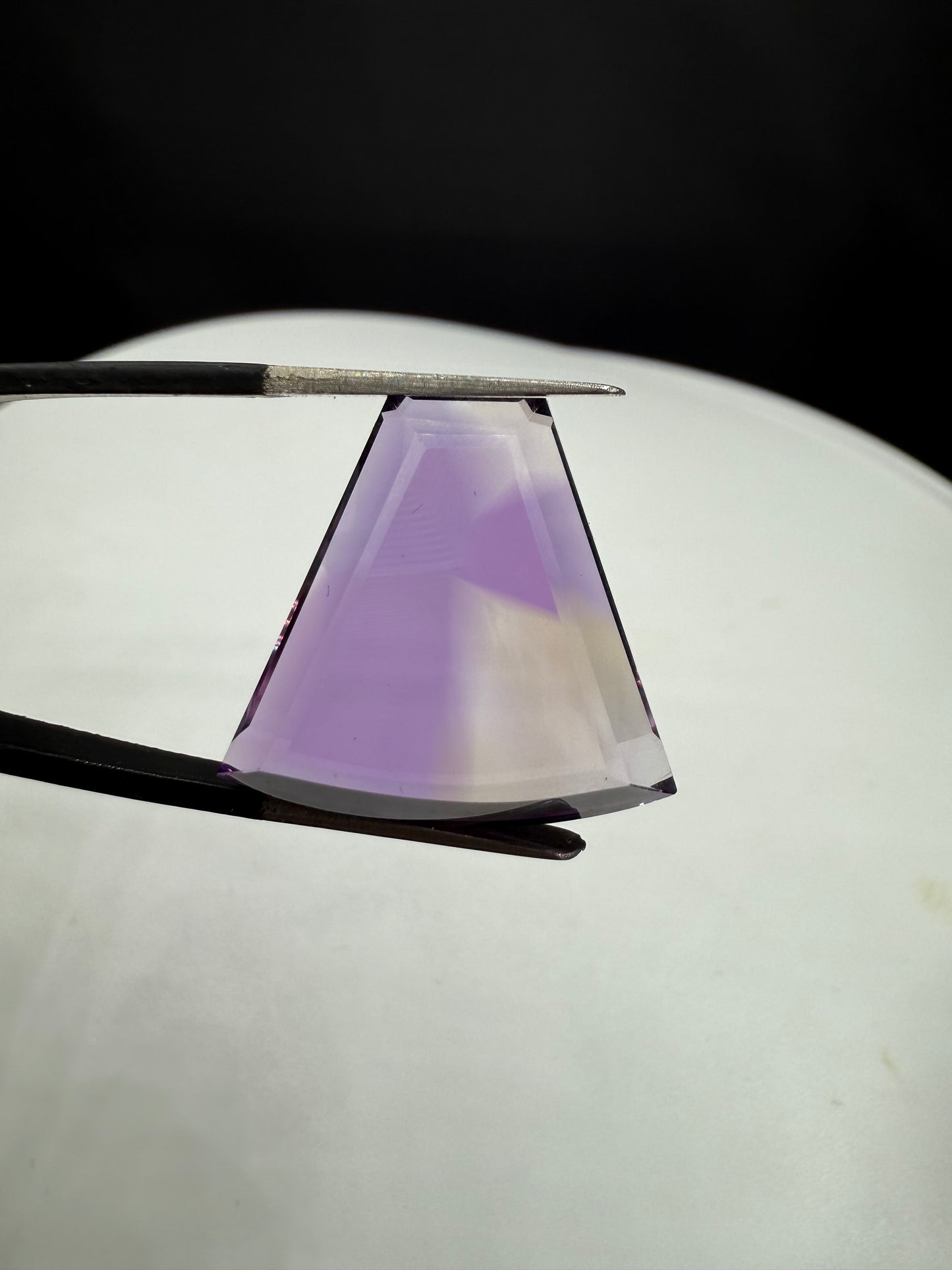 22.46 Carat Natural Bolivian Ametrine Custom Shield Cut Loose Gemstone | 20.24 x 21.80 MM