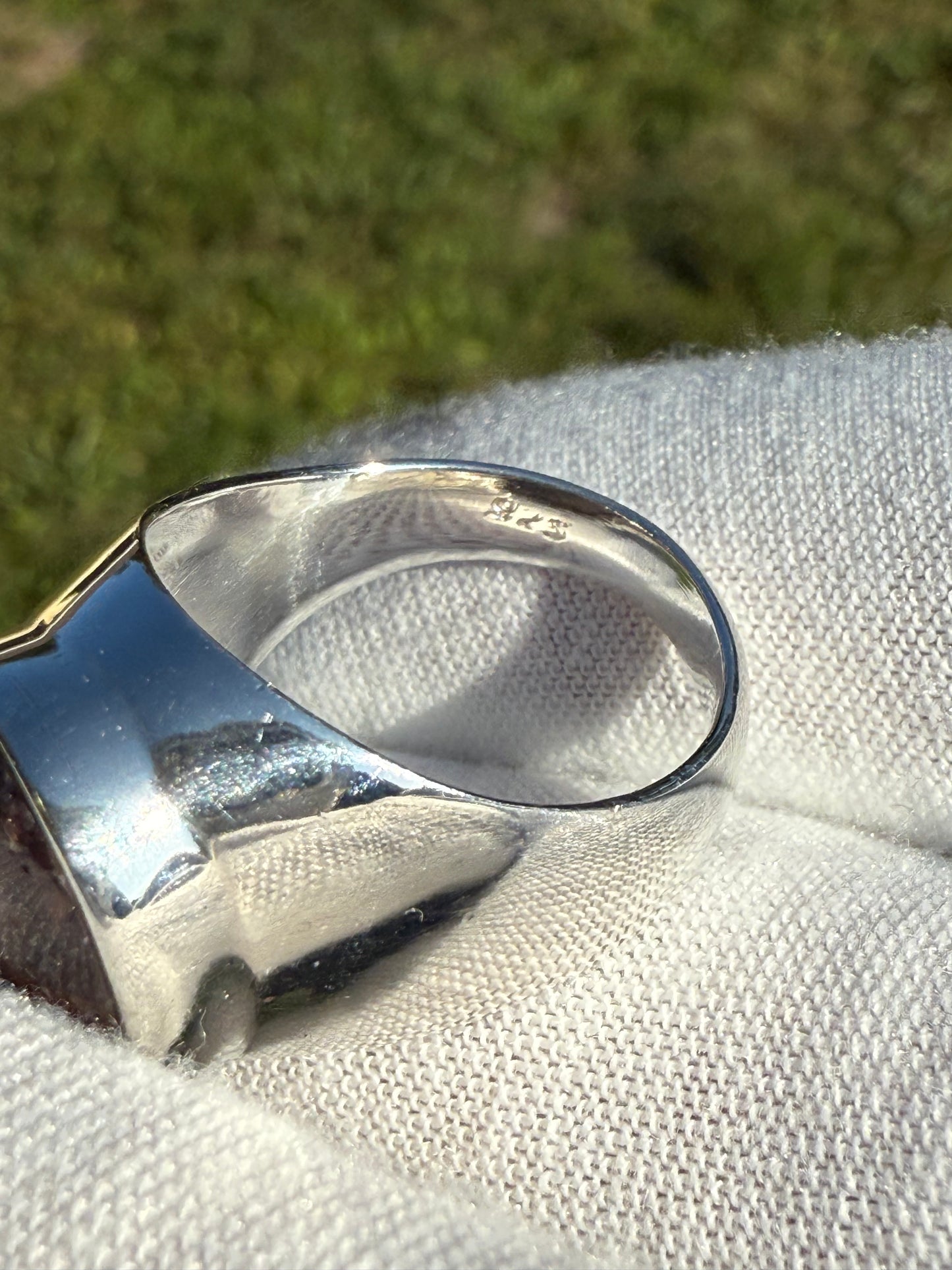 Natural Purple Star Sapphire Sterling Silver Ring | Size 7.5