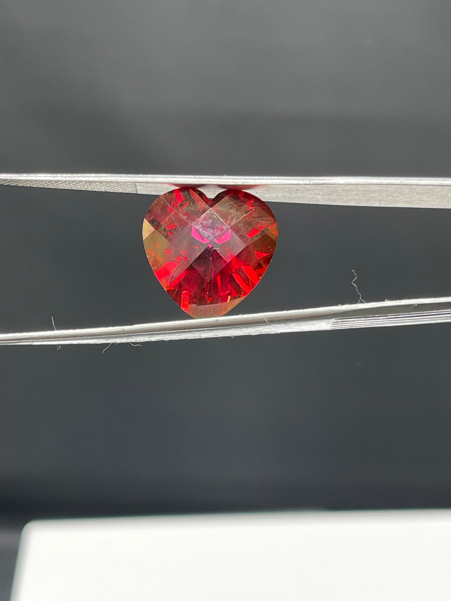 17.30 Carat Fire Mystic Topaz Heart Cut Loose Gemstone (16.2 x 15.9 x 10.6 MM)