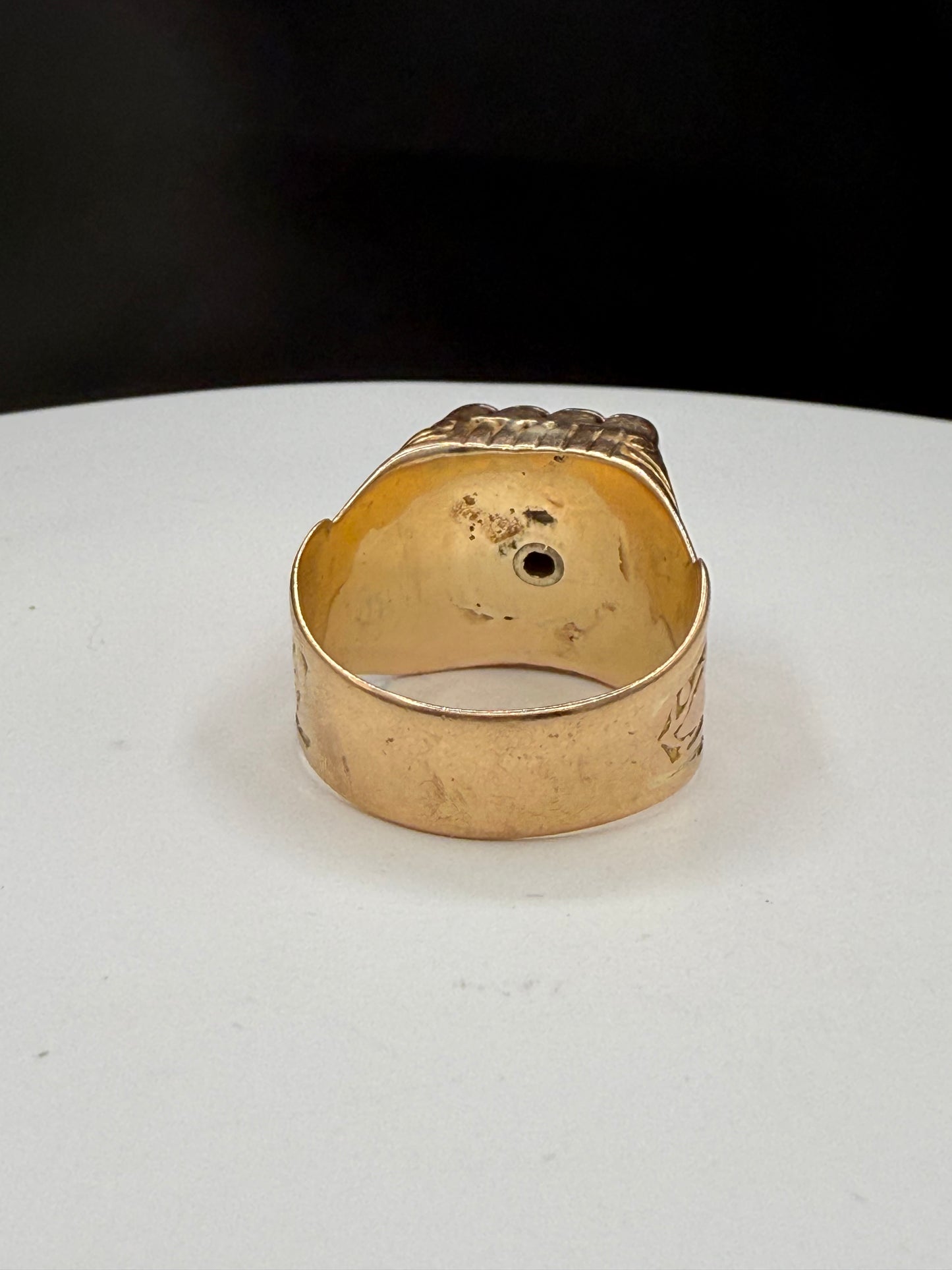 Vintage 18K Gold Men’s Diamond Statement Ring – 1.00 CTW, 16.76g, Size 11