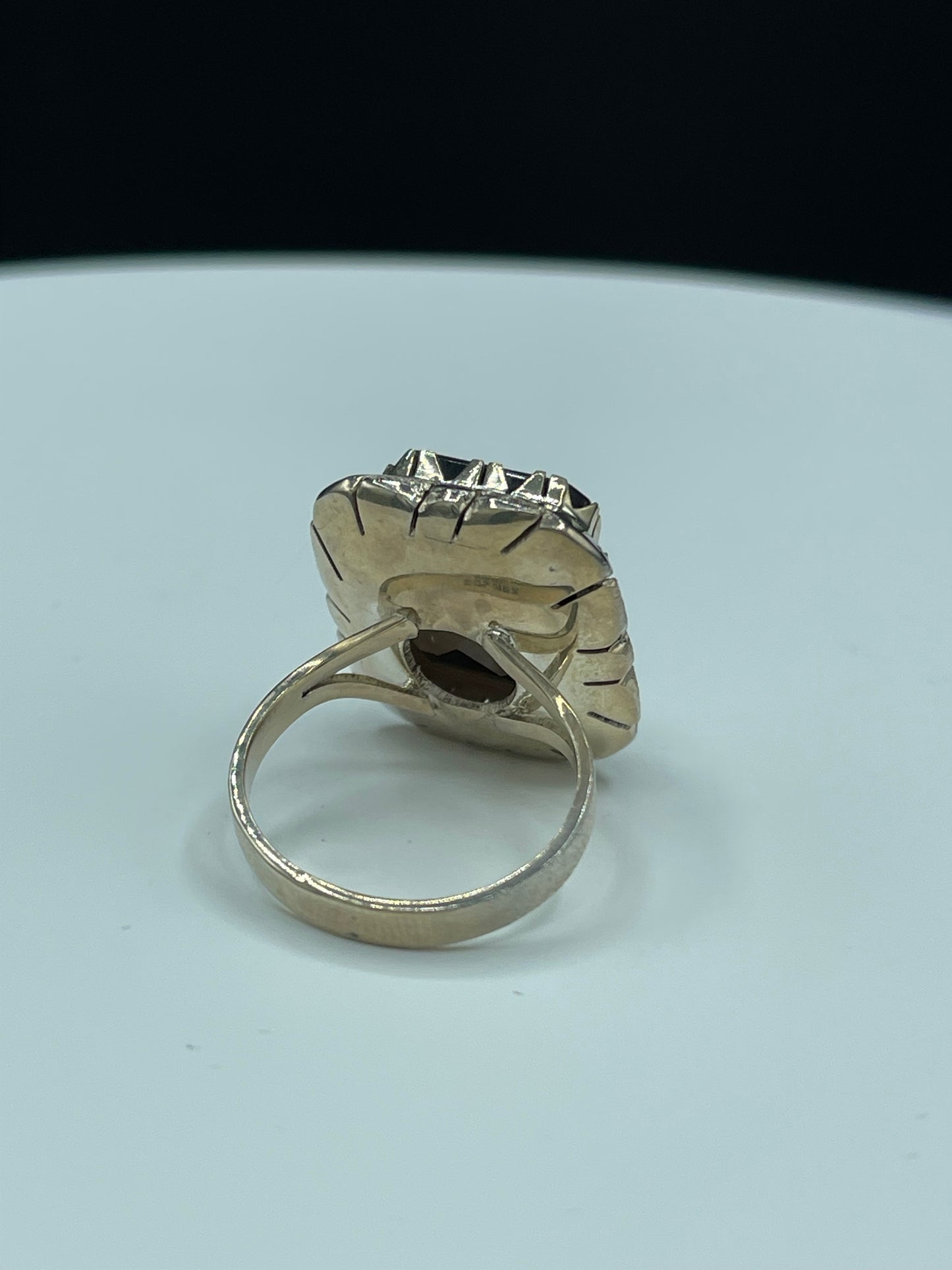 Natural Smokey Quartz Sterling Silver Ring (Size 7.5)