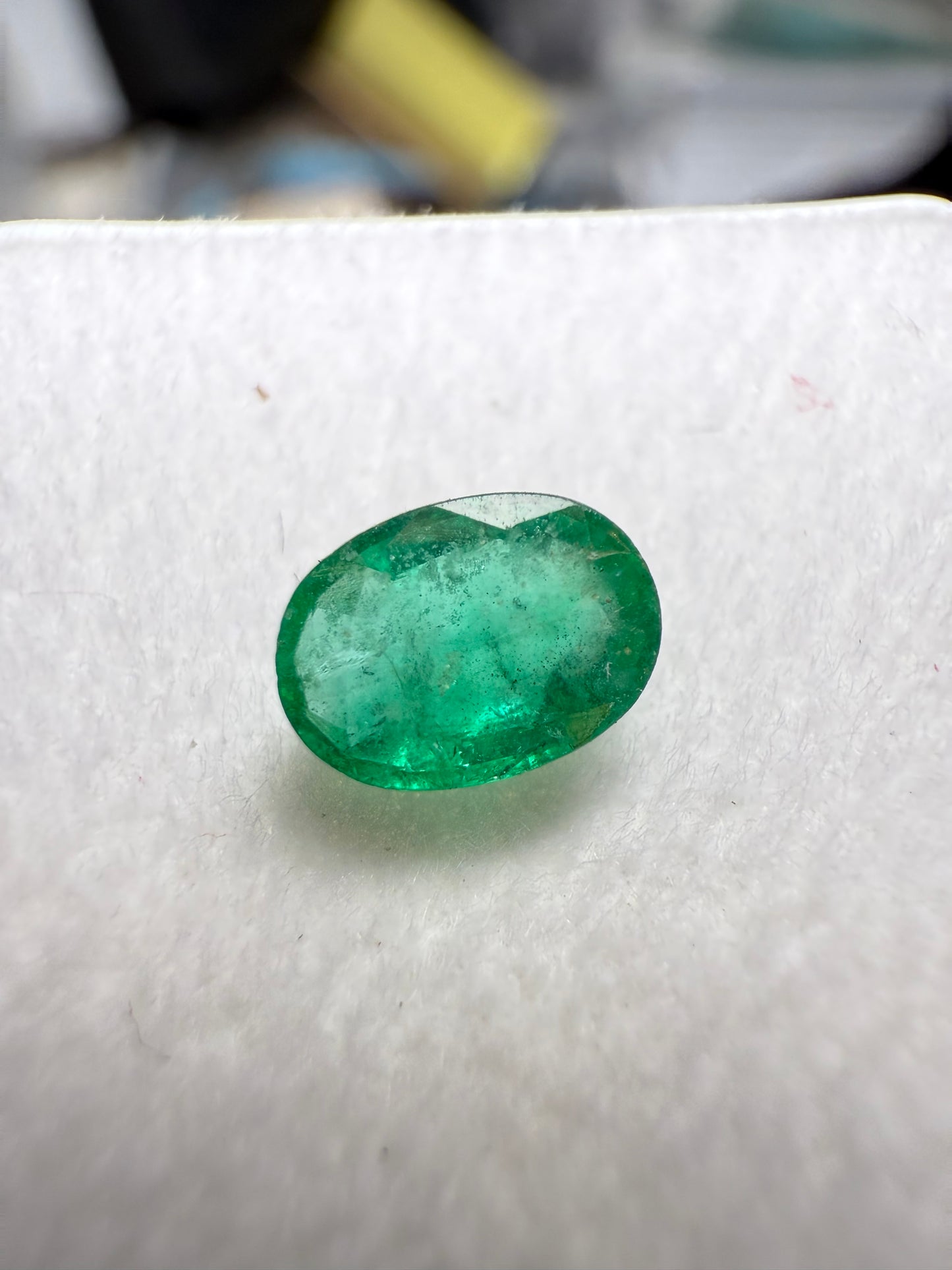 0.63 Carat Natural Colombian Emerald Oval Cut Loose Gemstone | 6.5 x 4.7 x 2.9 MM