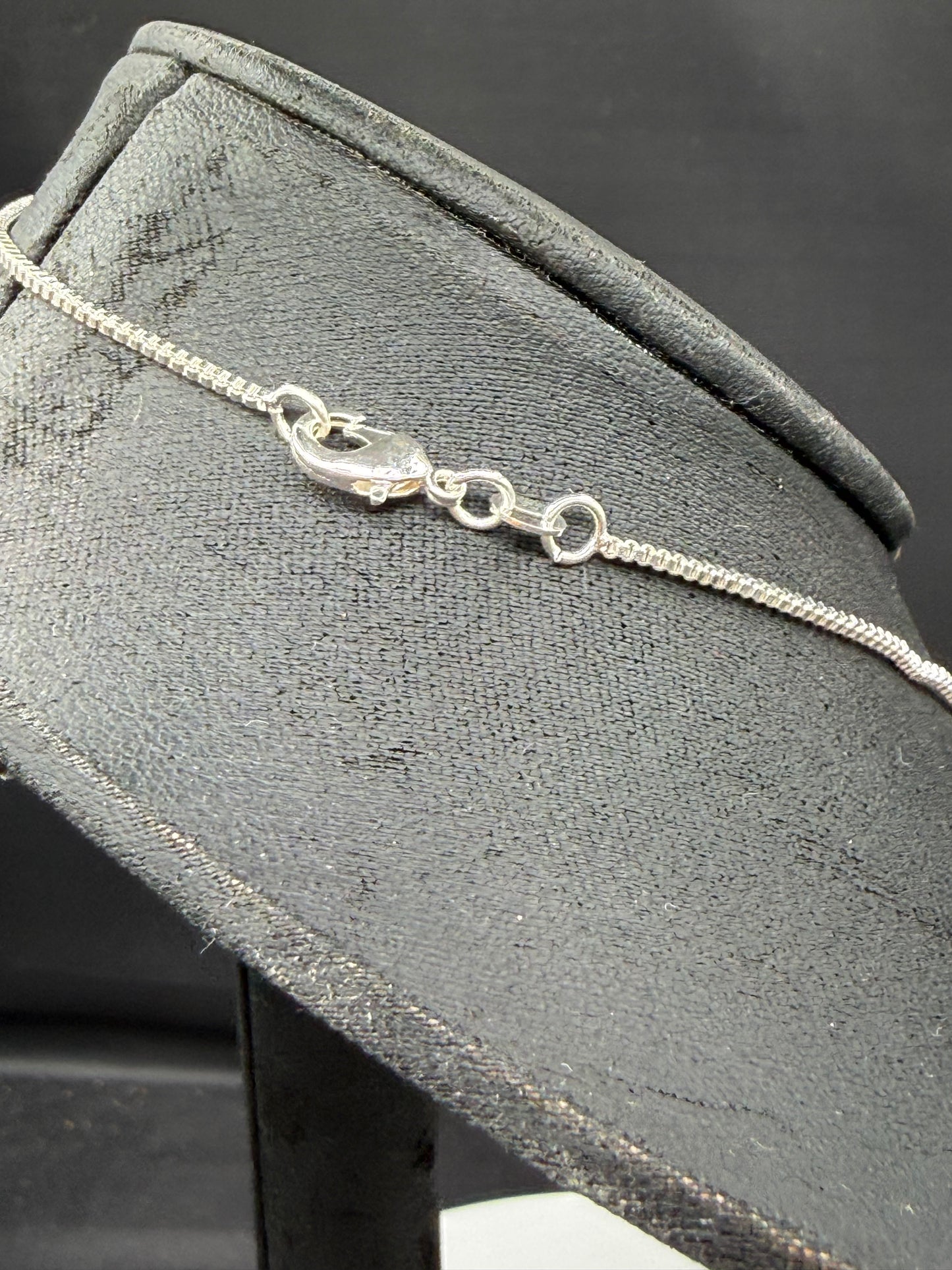 Natural Peridot Sterling Silver + 18k Gold Pendant & Sterling Silver Necklace | 16 Inches in Length