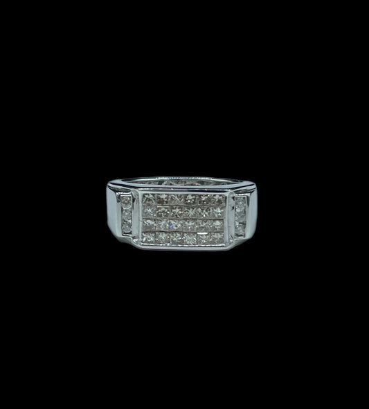 1 Carat Diamond 14k White Gold Ring (Size 7.5)