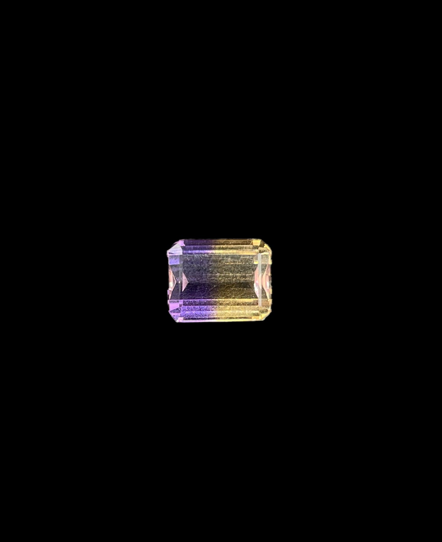 6.76 Carat Natural Ametrine Emerald Cut Loose Gemstone (11.3 x 8.7 x 6.5 MM)