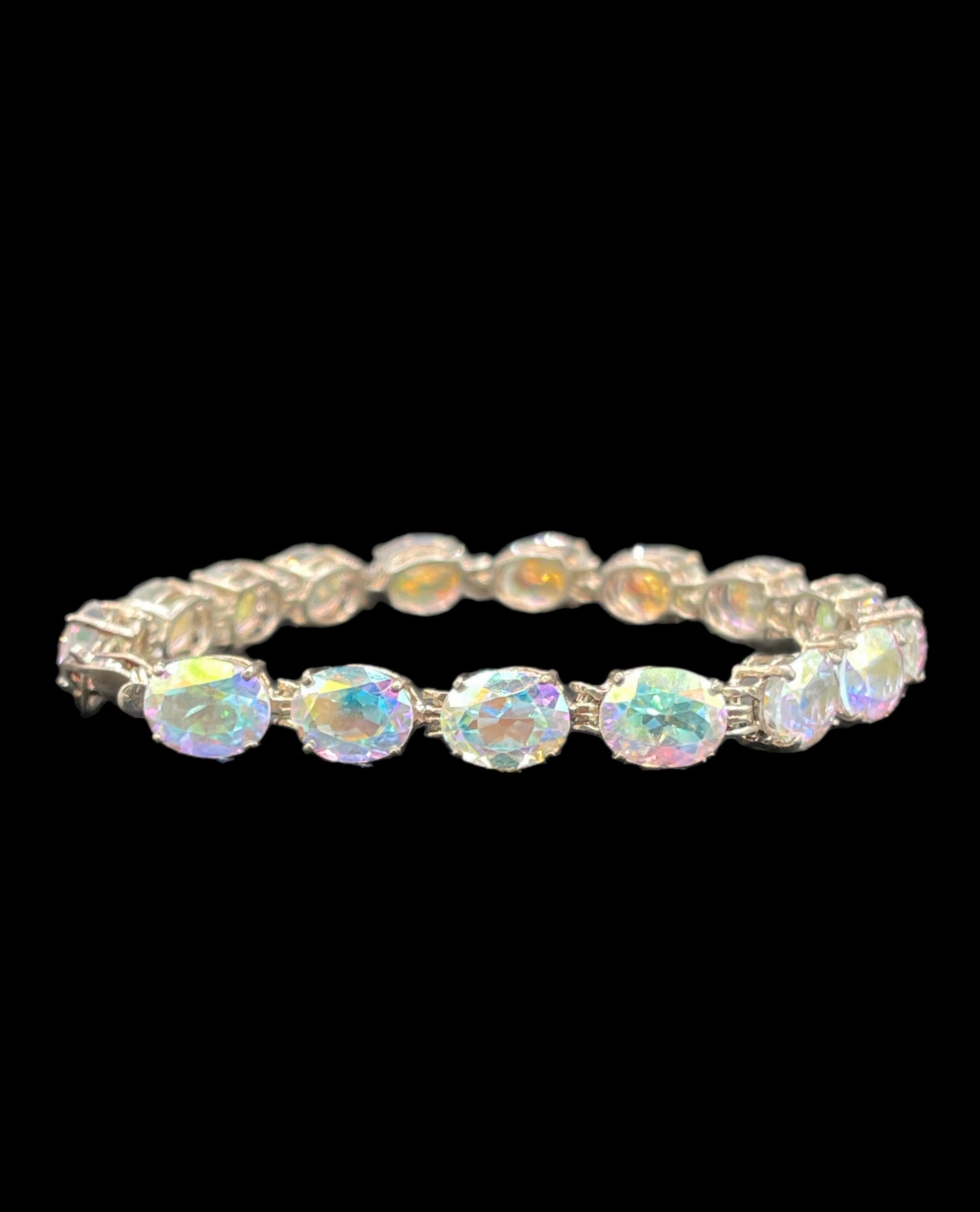 40 Carat Mercury Mystic Topaz Sterling Silver Bracelet