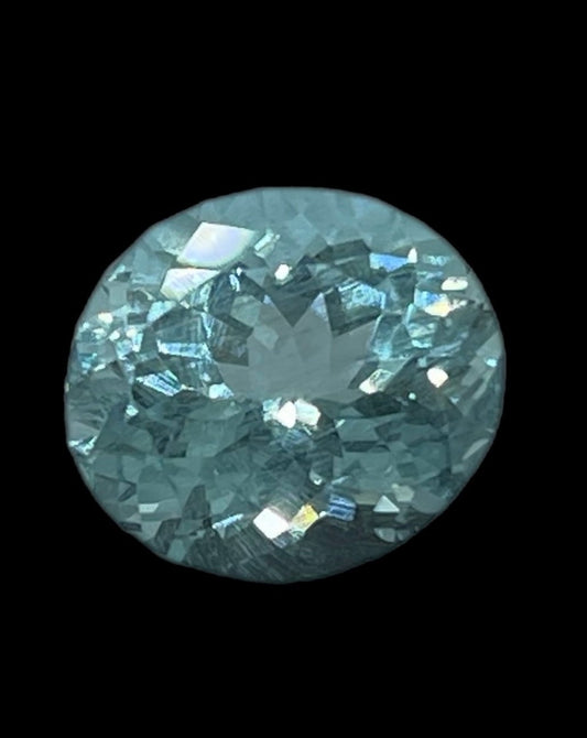 5.84 Carat Natural Aquamarine Oval Cut Loose Gemstone (12x11x8 MM)