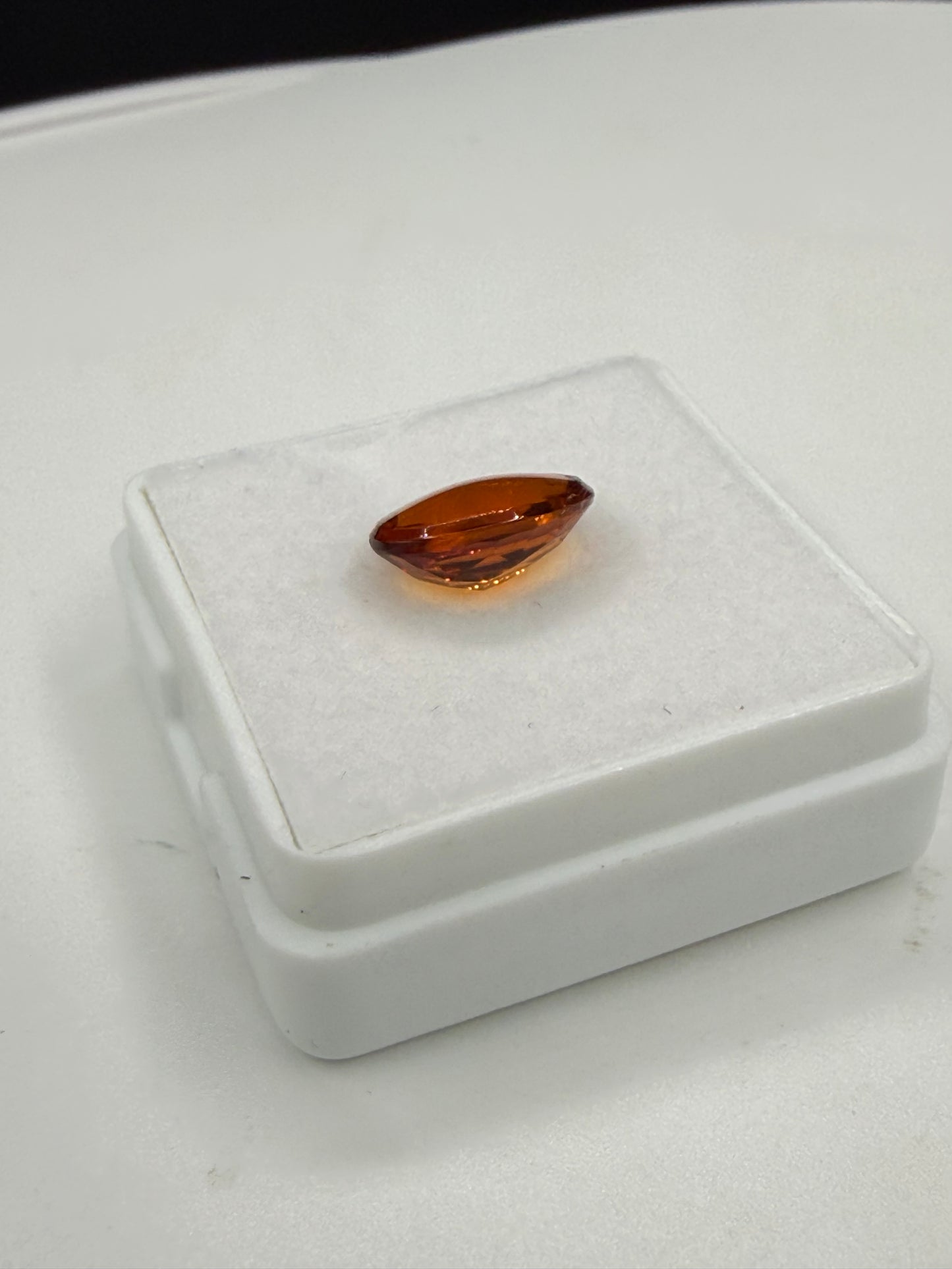 Natural Madeira Citrine 2.08 Carat Oval Cut Gemstone (9.56 x 7.41mm) – Polished Cabochon Front & Faceted Back