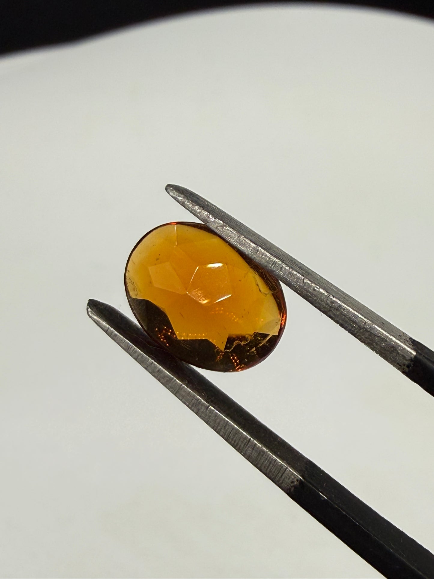 Natural Madeira Citrine 2.08 Carat Oval Cut Gemstone (9.56 x 7.41mm) – Polished Cabochon Front & Faceted Back