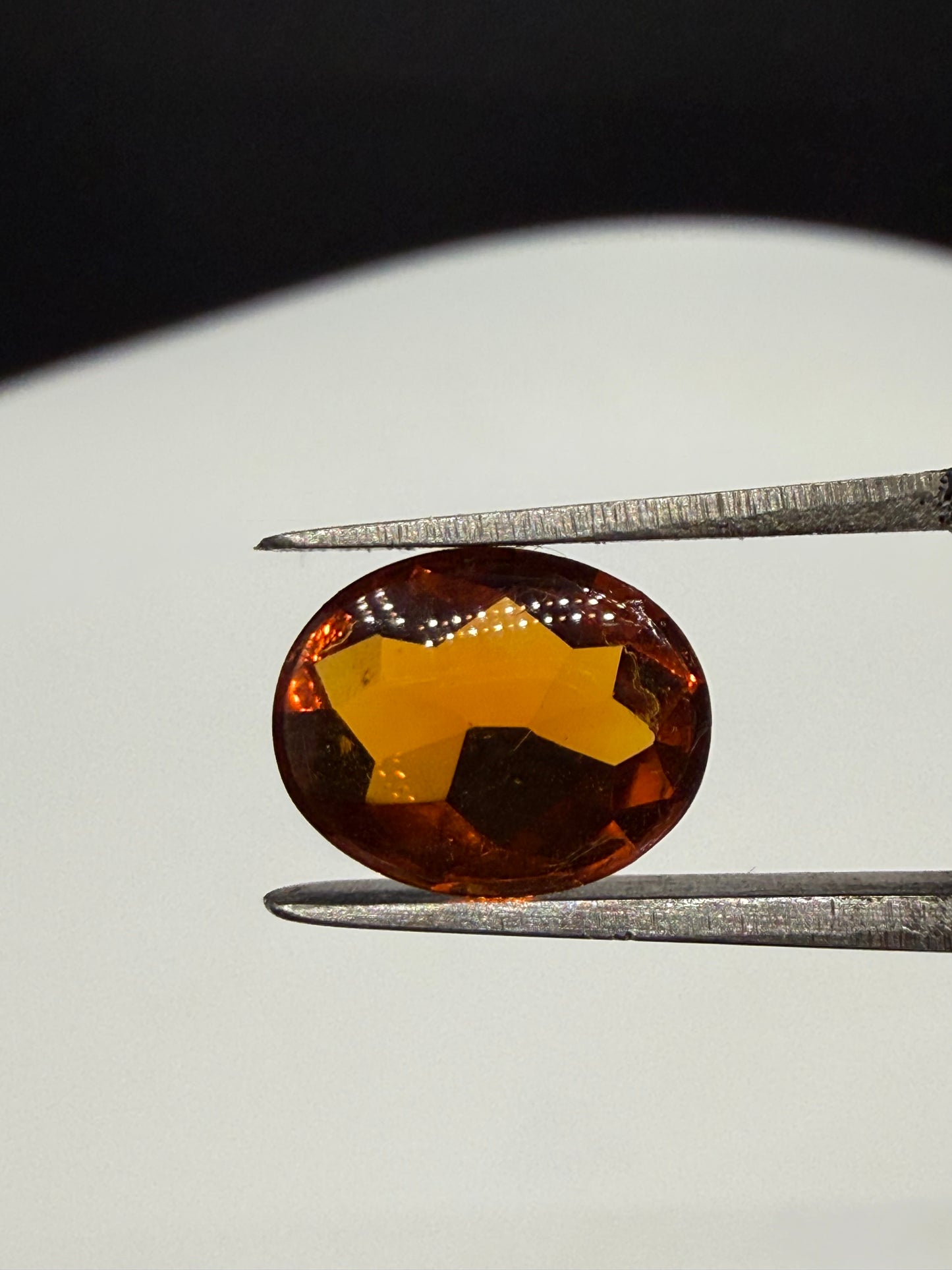 Natural Madeira Citrine 2.08 Carat Oval Cut Gemstone (9.56 x 7.41mm) – Polished Cabochon Front & Faceted Back