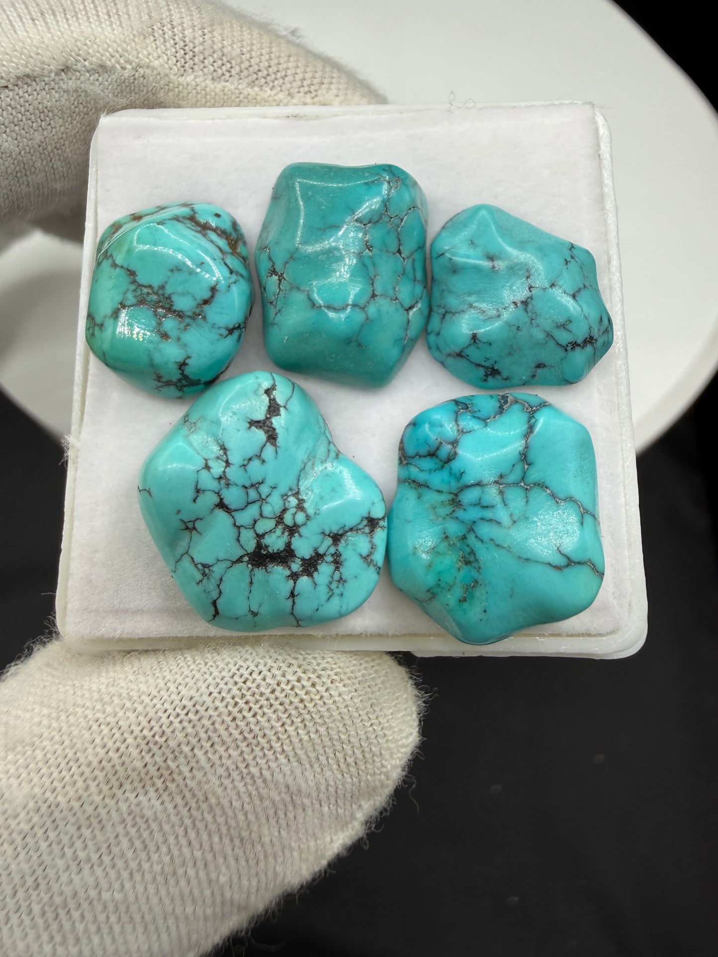 Natural Turquoise Nugget Parcel – 40.80 Carats Genuine Turquoise Gemstones for Custom Jewelry, Wire Wrapping, or Gem Collection