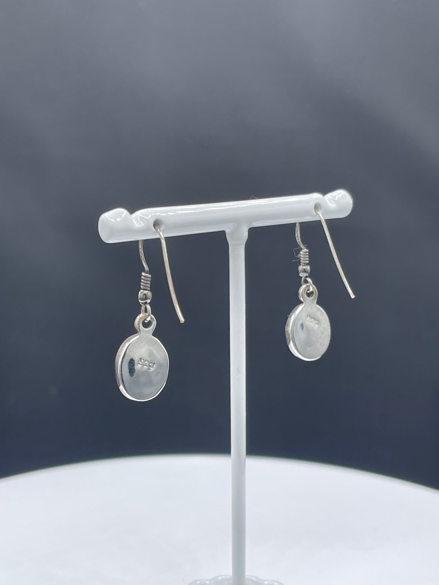 Natural Chalcedony Sterling Silver Dangle Earrings