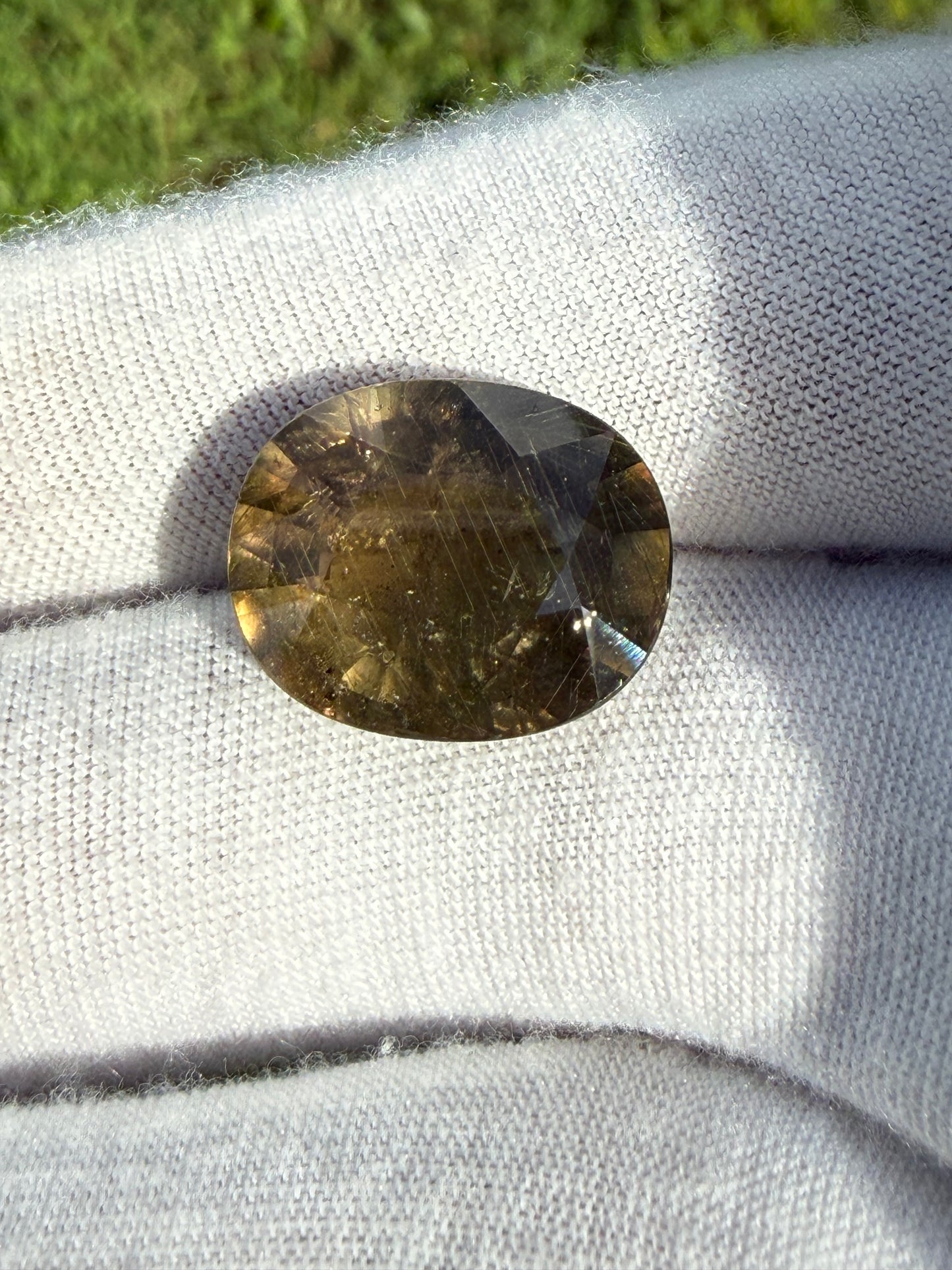 GIA Certified 19.76 Carat Natural Color Change Sapphire | No Heat | Oval Brilliant Step Cut