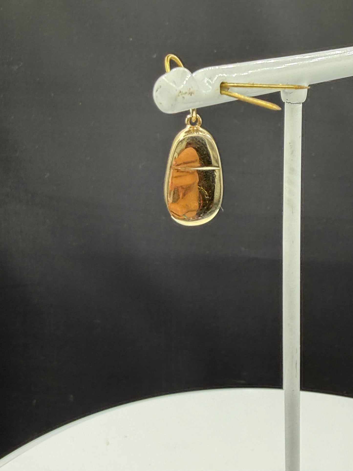 Elegant 14K Yellow Gold Shoe Pendant with Natural Diamonds