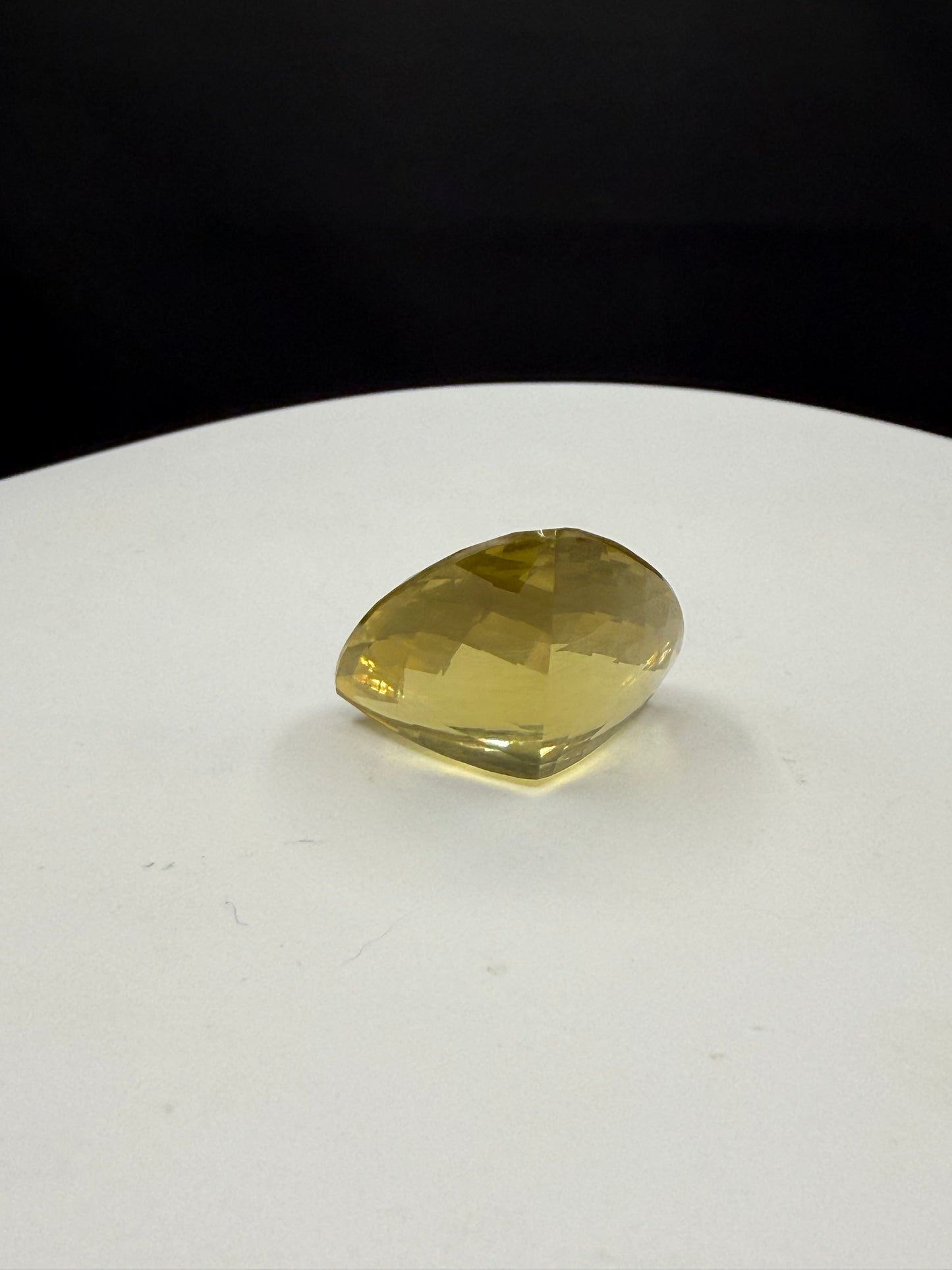 37.91 Carat Natural Ouro Verde Quartz Trillion Checkerboard Cut Loose Gemstone | 24.35 x 23.92 MM