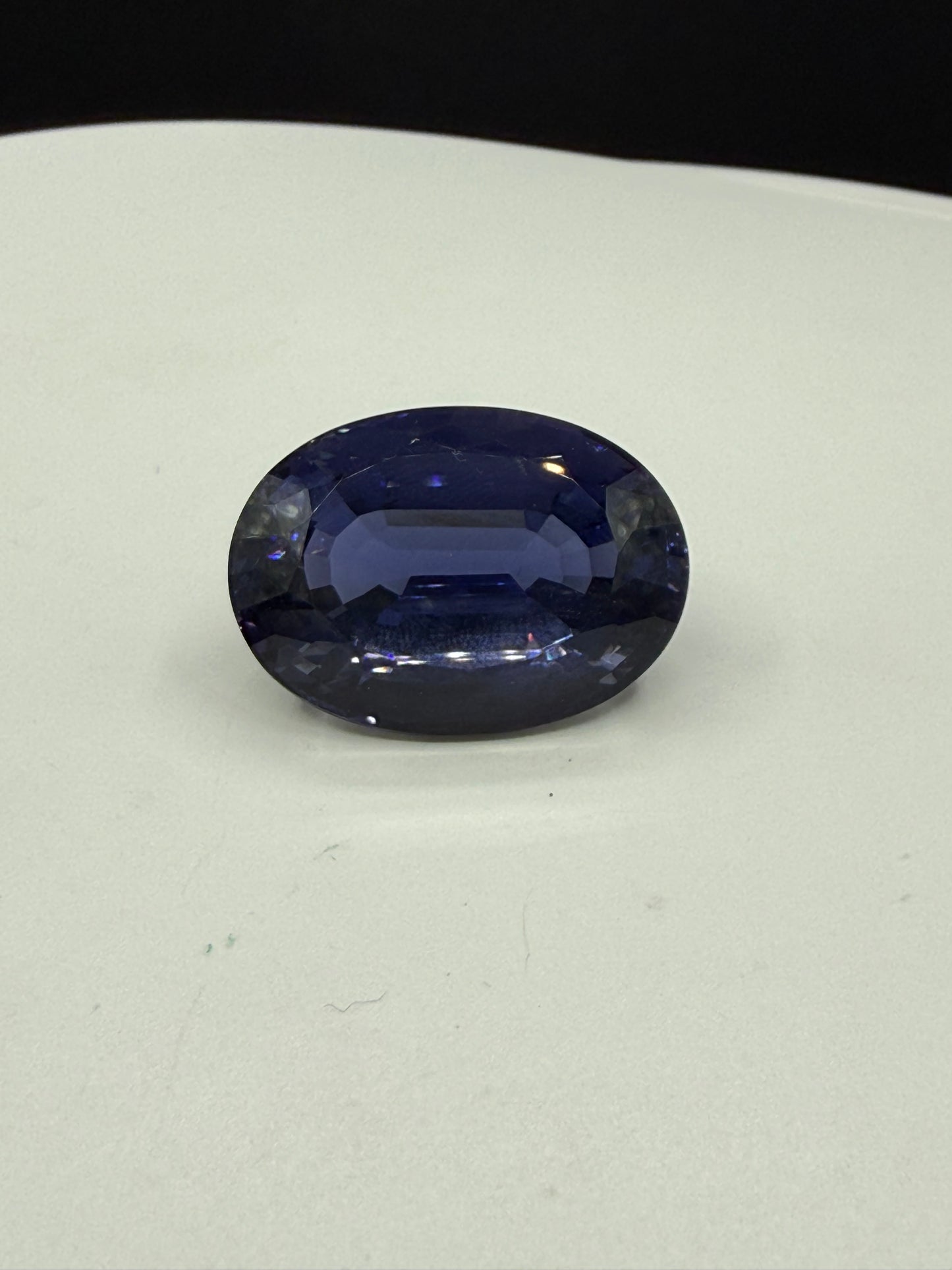 43.69 Carat GIA Certified Natural Iolite Gem | Museum Quality Deep Blue Violet Water Sapphire | 27.06x19.38mm Flawless Collector’s Gemstone
