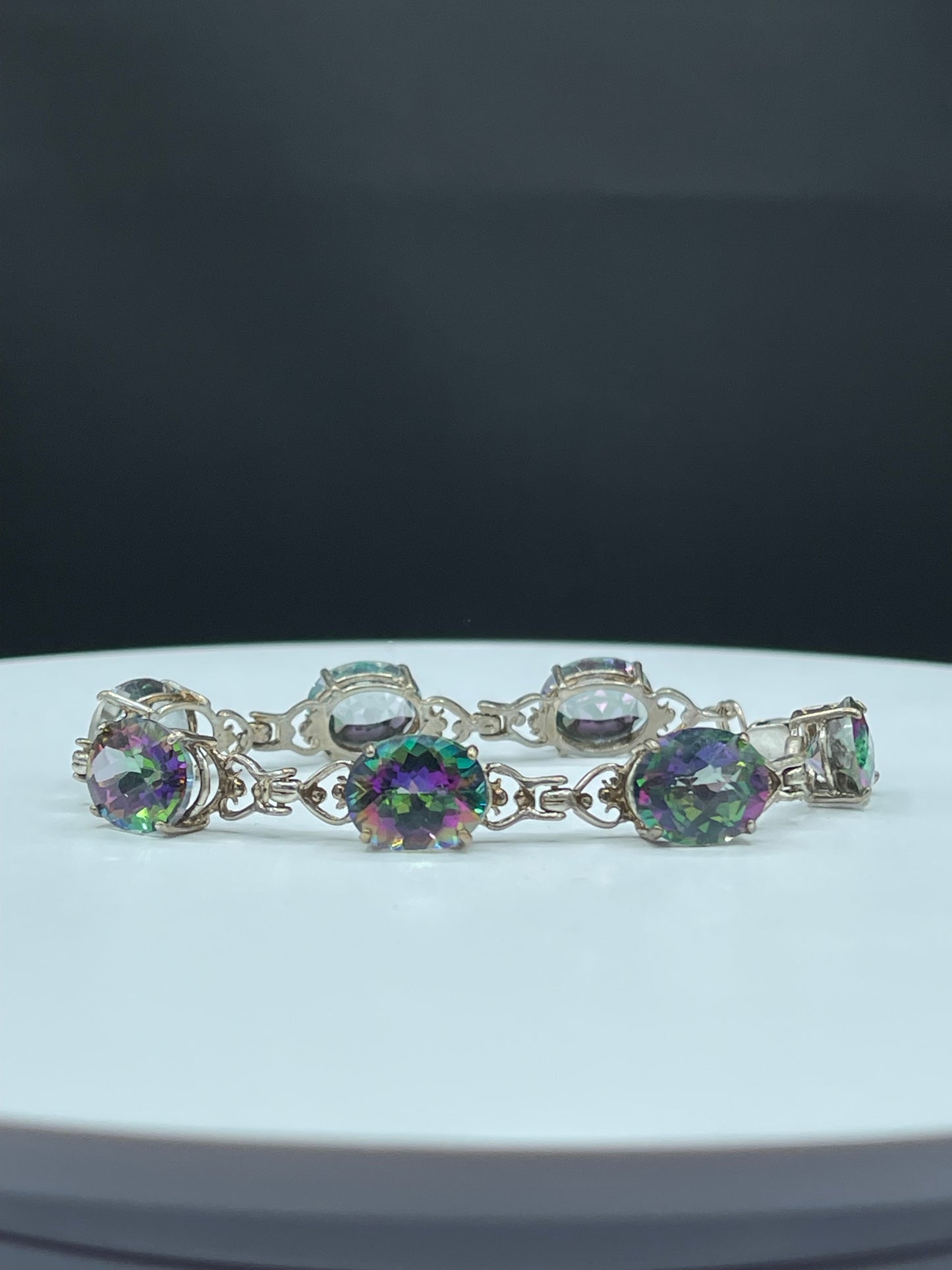 41 Carat Mystic Topaz Sterling Silver Bracelet