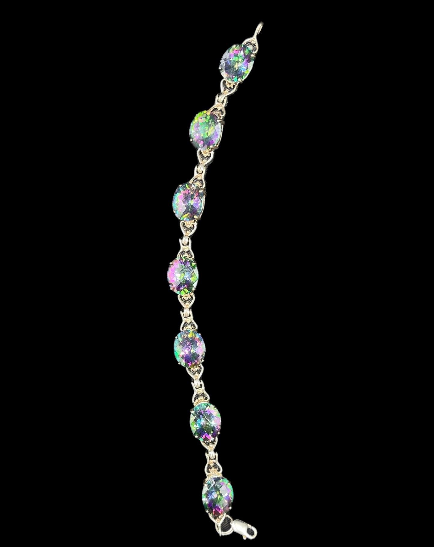 41 Carat Mystic Topaz Sterling Silver Bracelet