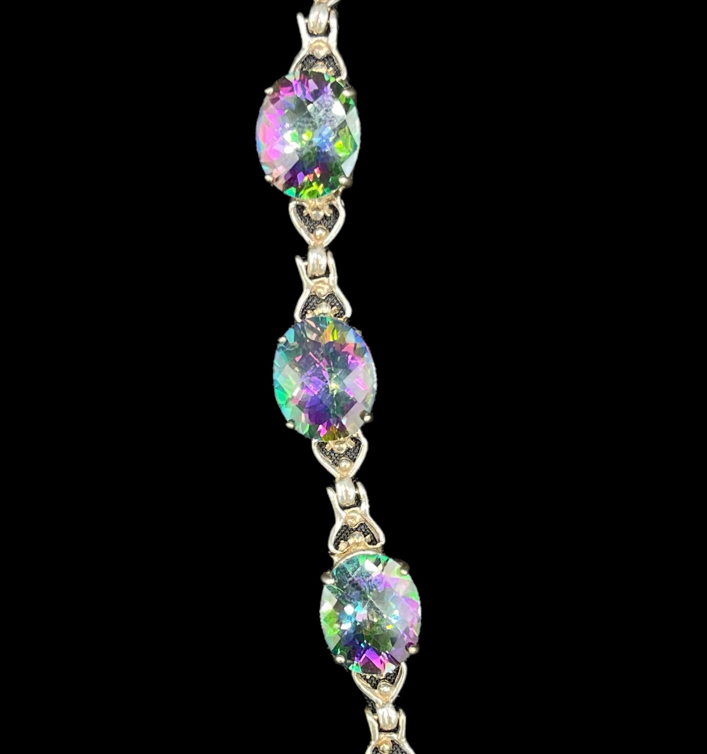 41 Carat Mystic Topaz Sterling Silver Bracelet